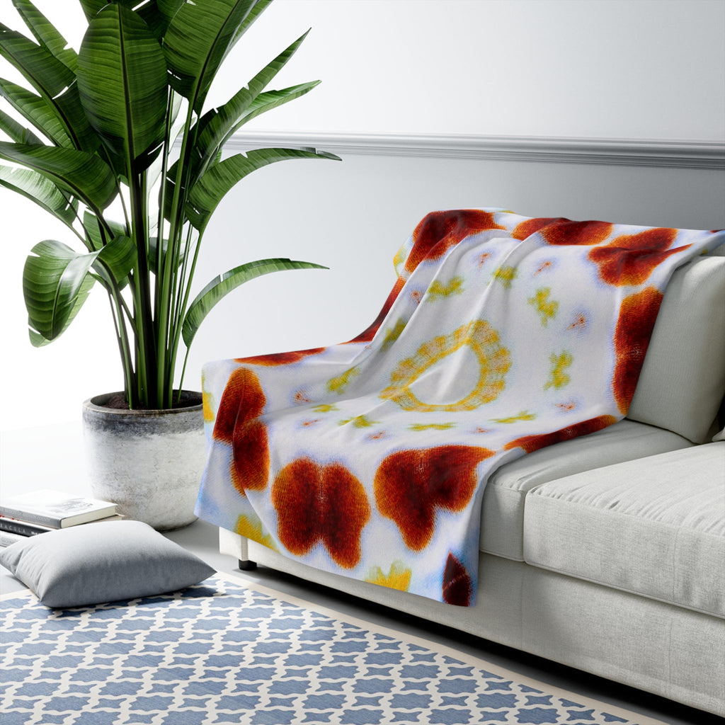 "MOSAiC" Cymatic Sherpa Fleece Blanket