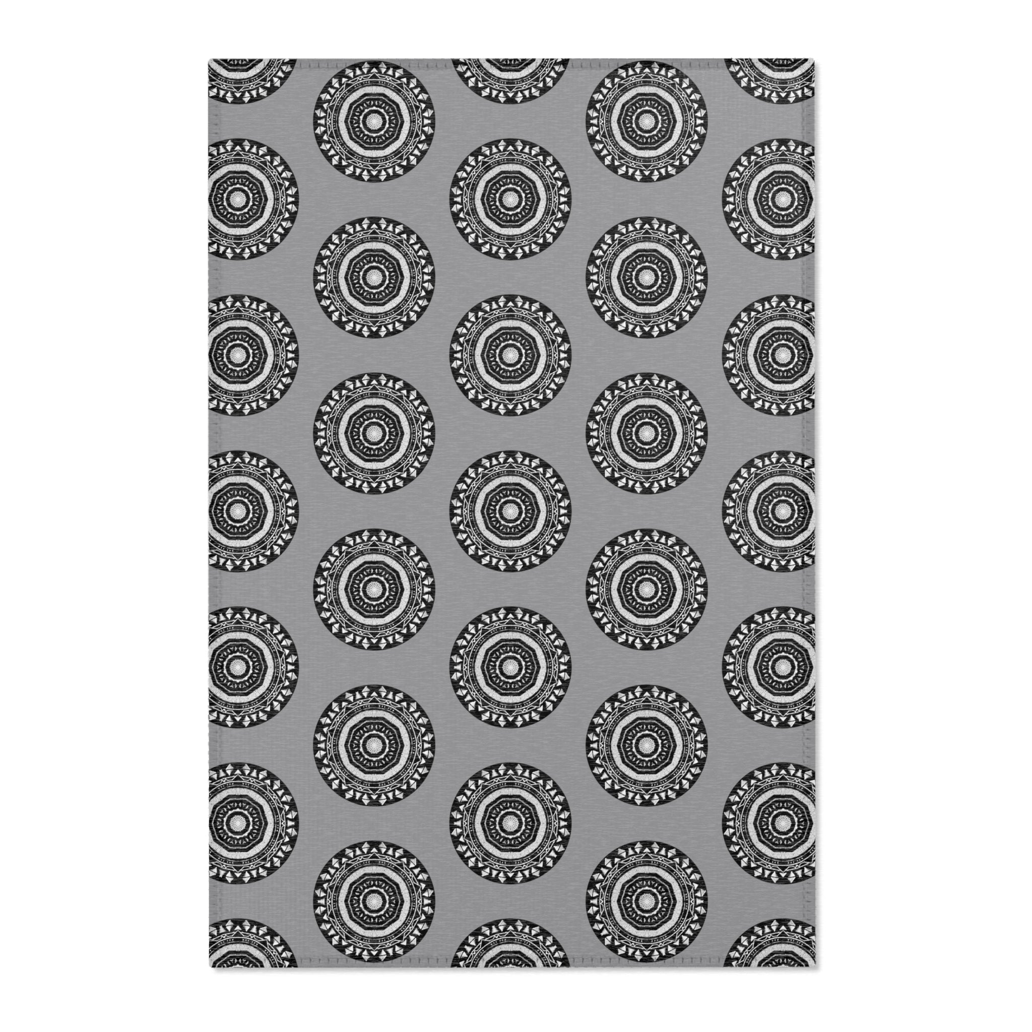 “MAYA” Cymatic Area Rug (Grey) - Modern Home Decor