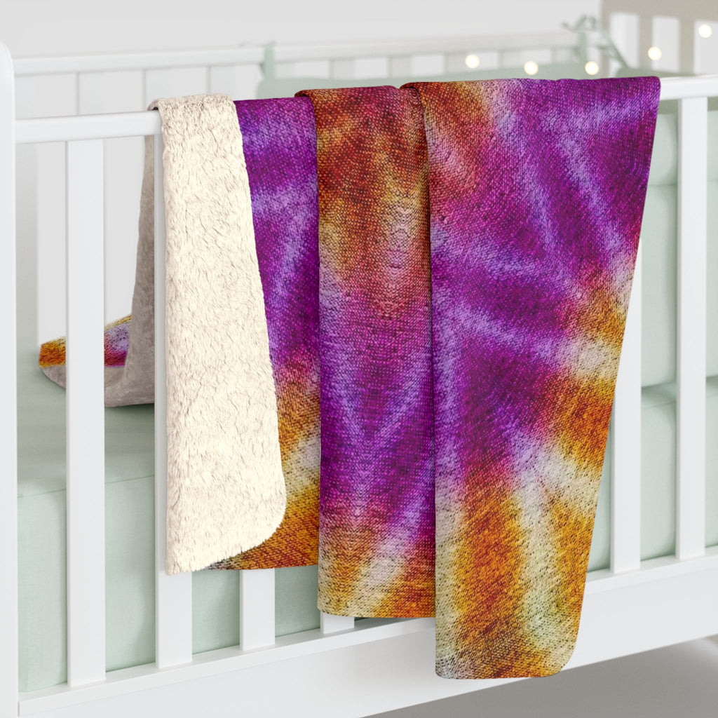 "OST3OS" Cymatic Sherpa Fleece Blanket