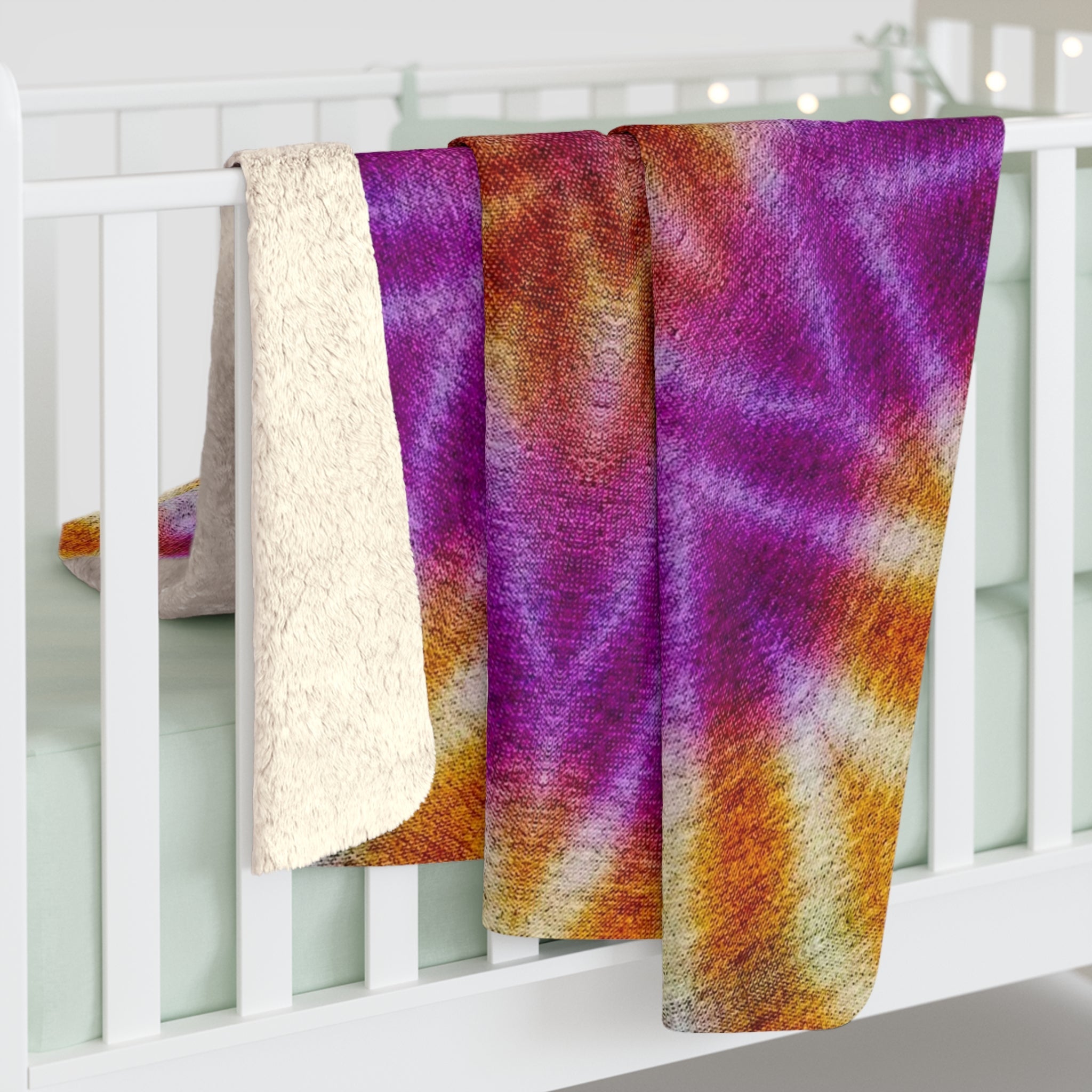 "OST3OS" Cymatic Sherpa Fleece Blanket