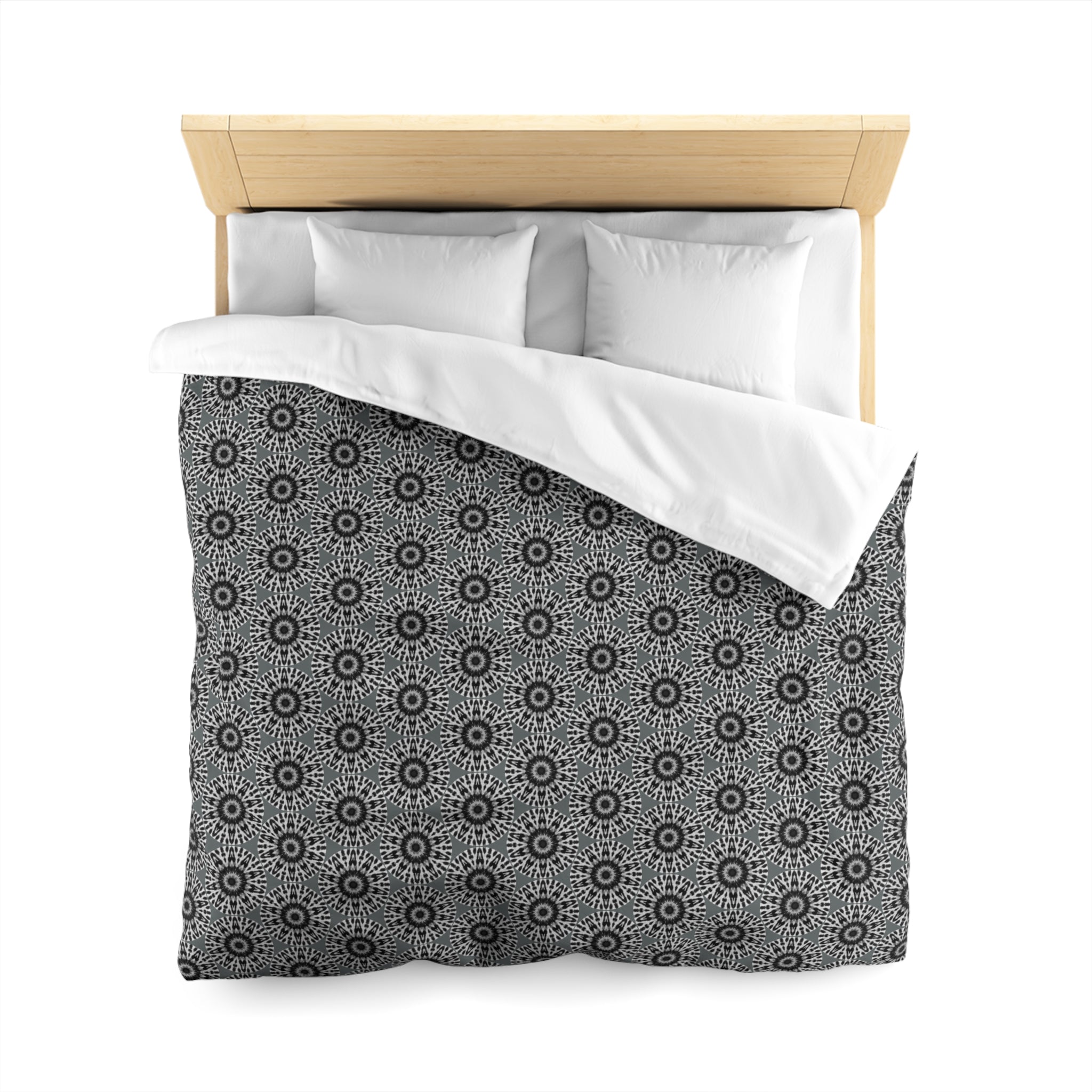 "E-VEIL I" Cymatic Duvet Cover (Dark Grey) - Housewarming
