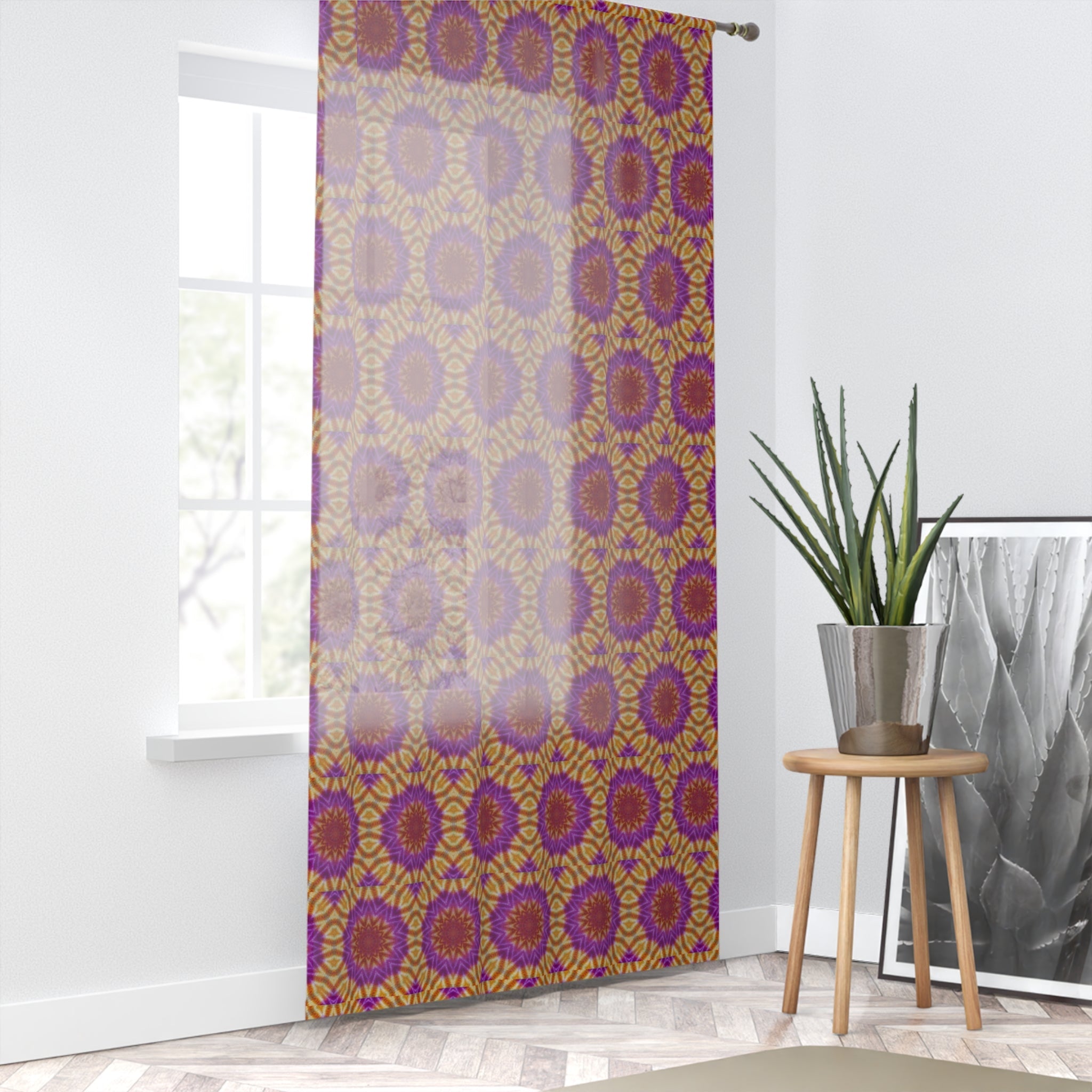 "OST3OS" Cymatic Print Window Curtain