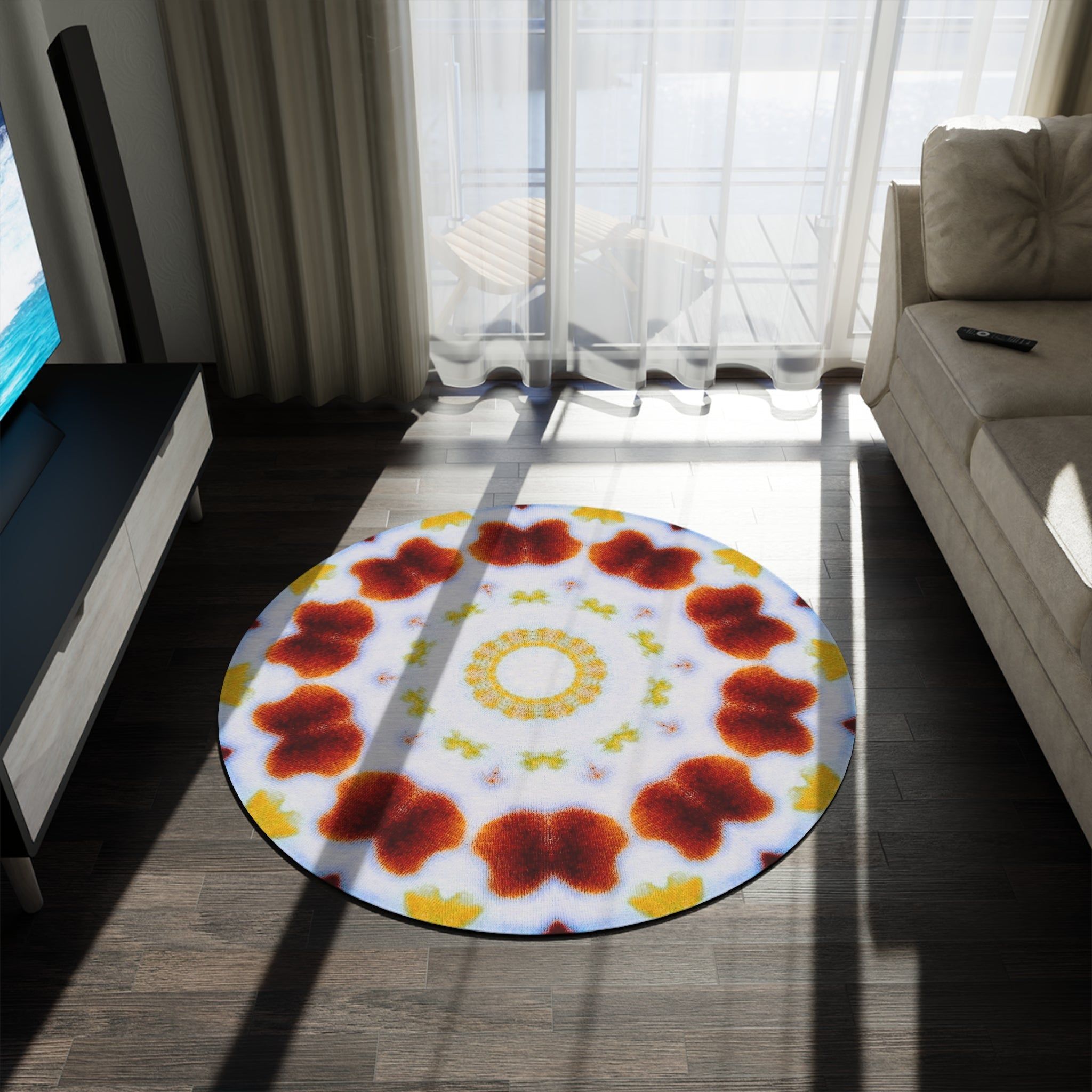 “MOSAIC” Cymatic Round Rug