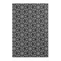 “STMPUNK” Cymatic Print Area Rug (Black)