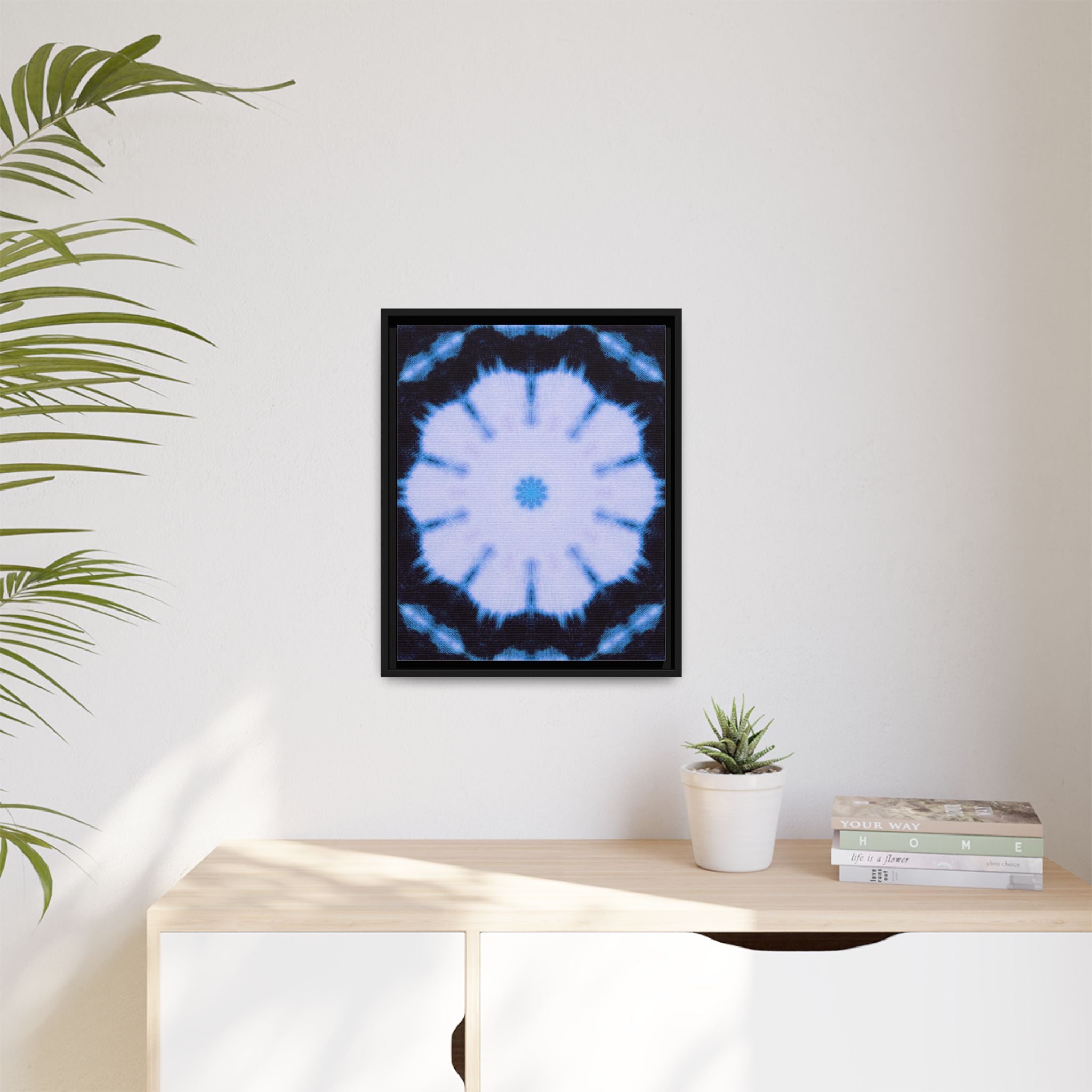 "SNWFLK" Cymatic Framed Matte Canvas