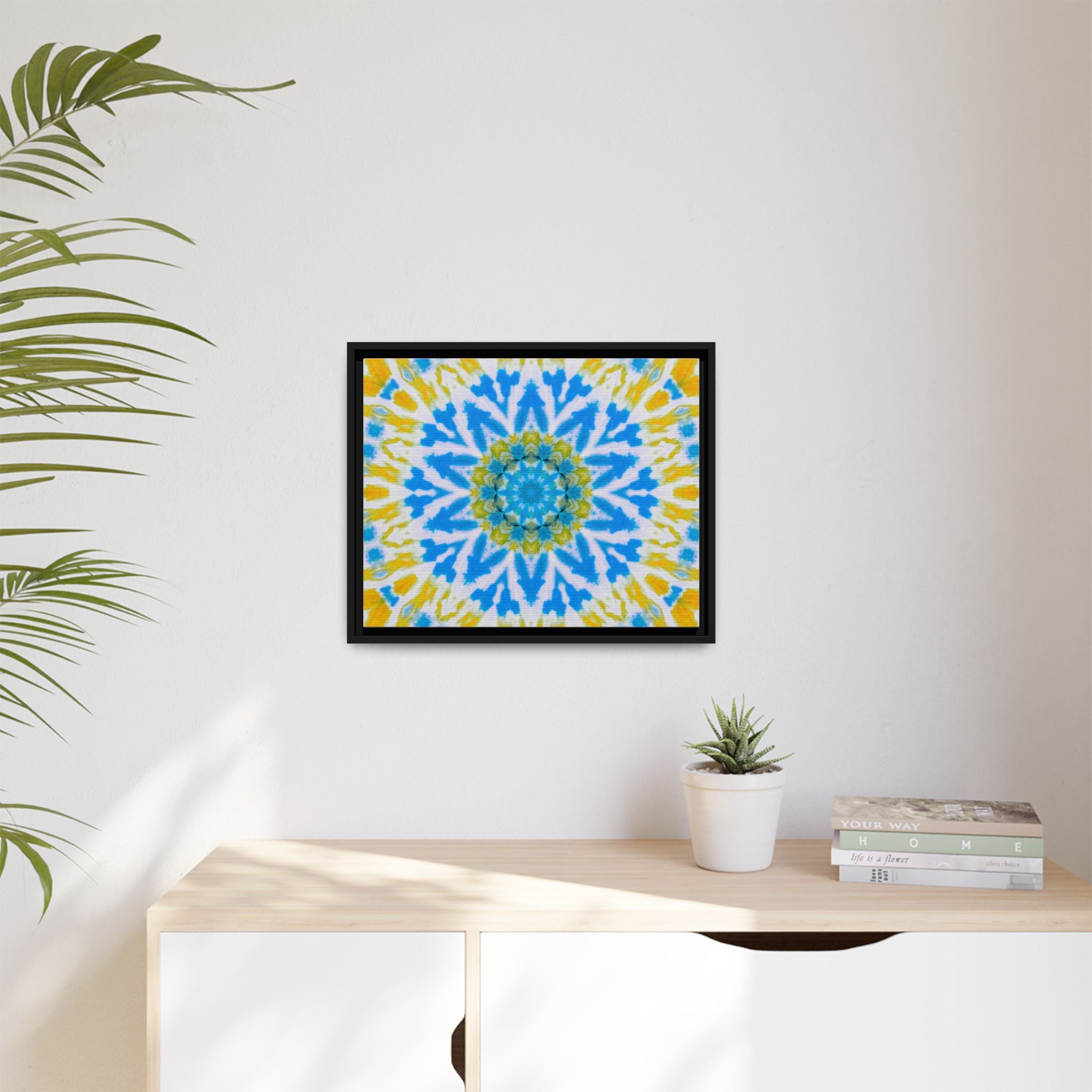 "GETA" Cymatic Framed Matte Canvas