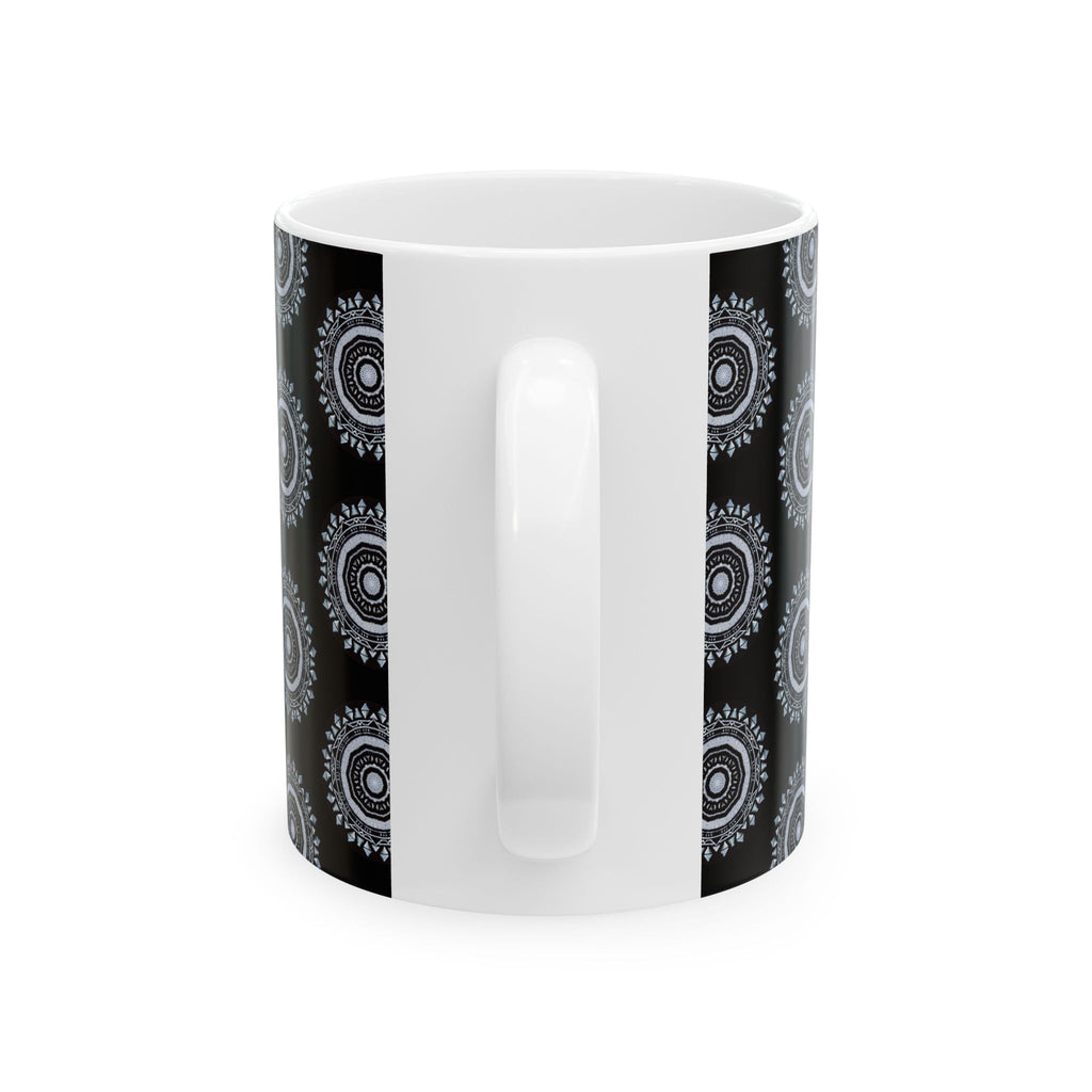 “MAYA” Cymatic AOP Ceramic Mug (Black)