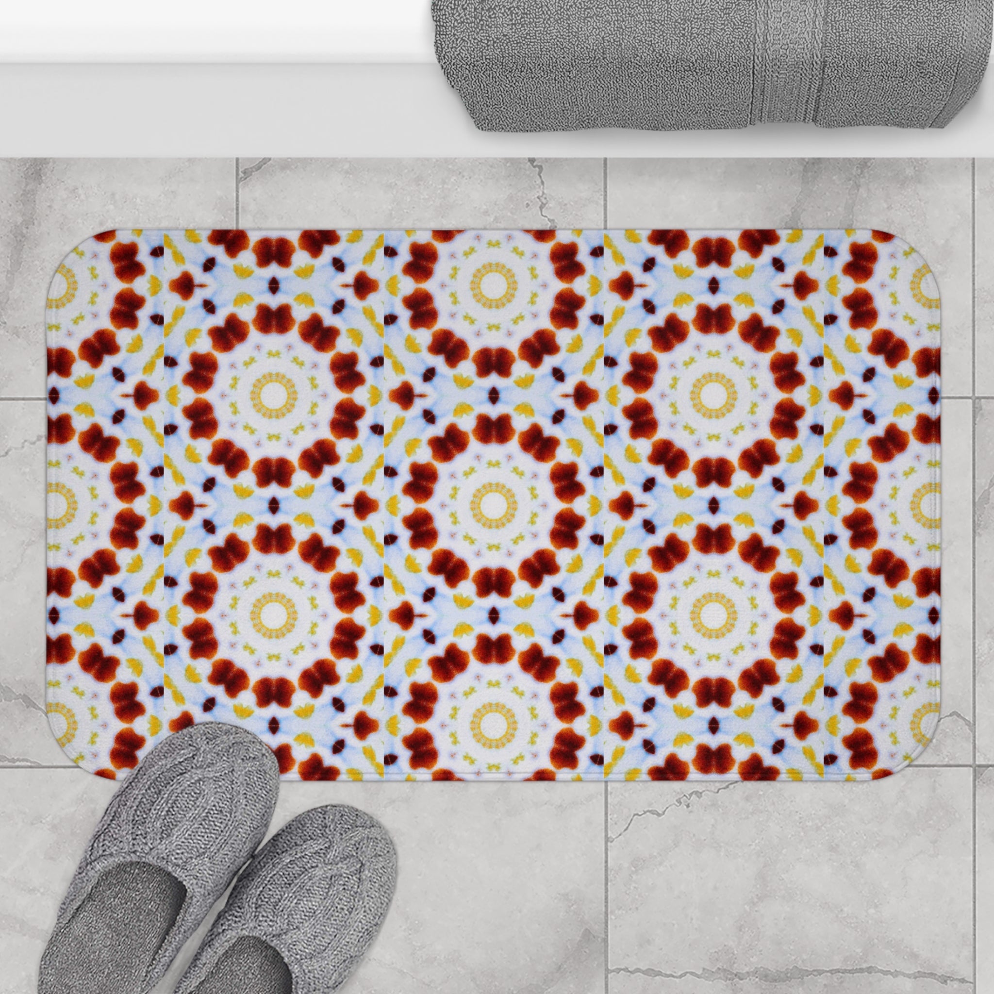 "MOSAIC" Cymatic Print Bath Mat