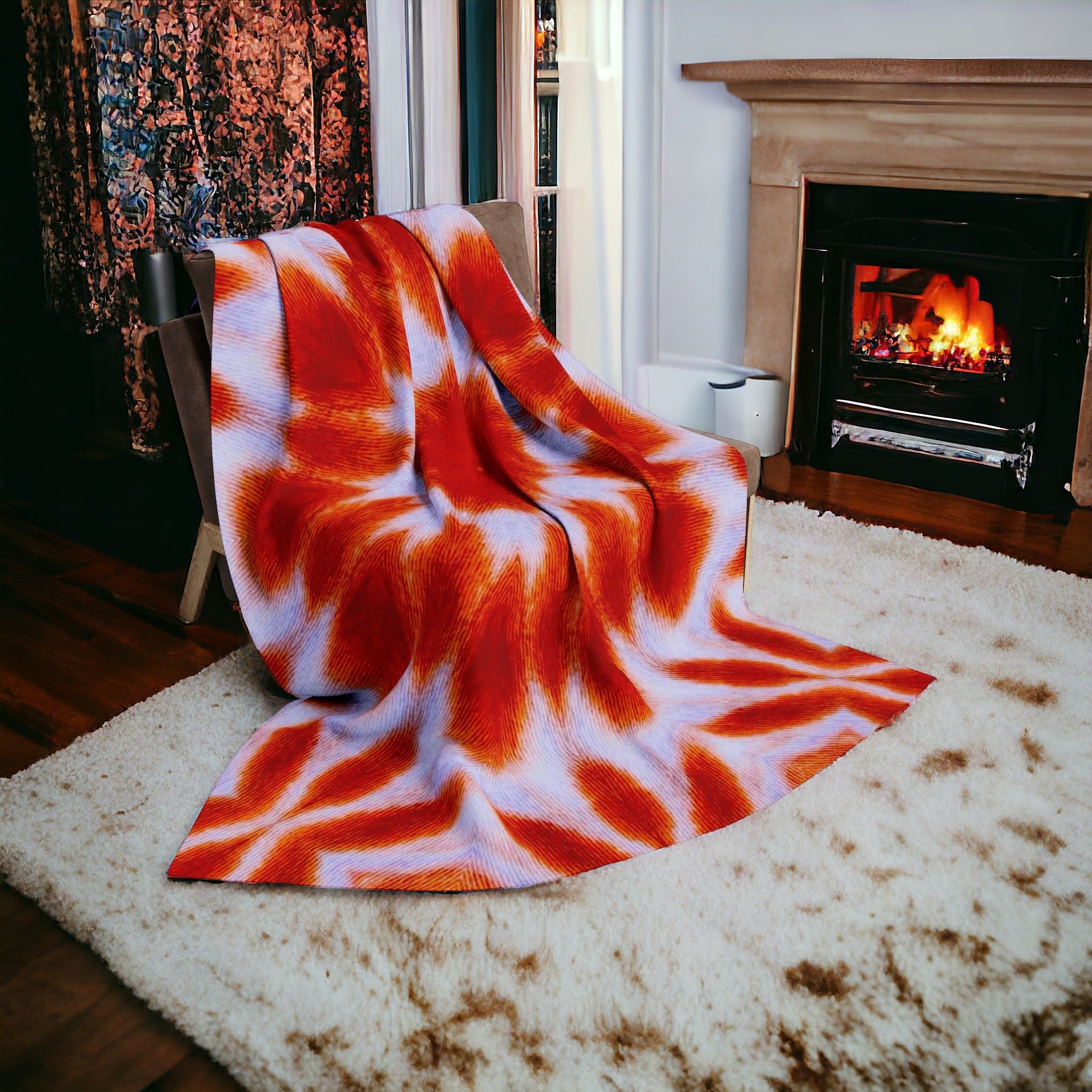 “SACRAL” Cymatic Arctic Fleece Blanket