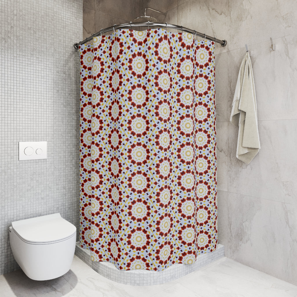 "MOSAIC" Cymatic Print Shower Curtains