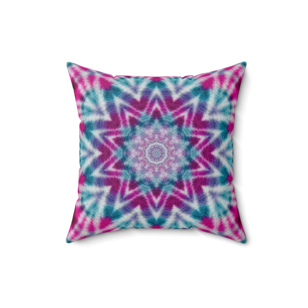 "ULTRAVIOL3T" Cymatic Print Square Cushion