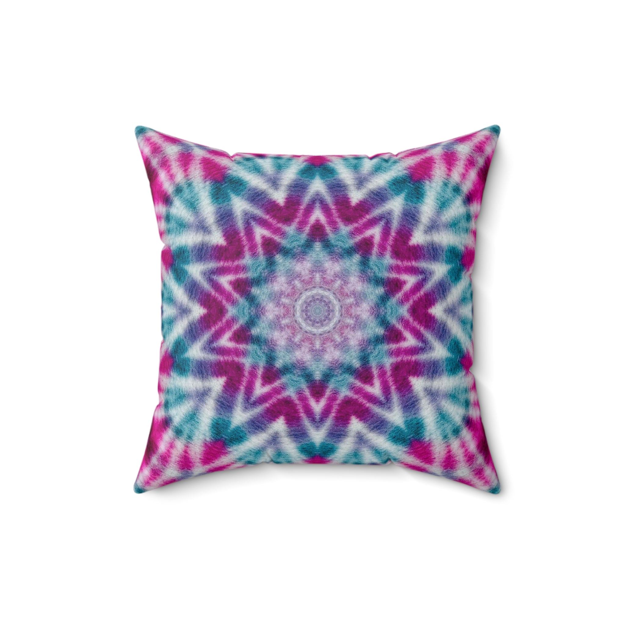 "ULTRAVIOL3T" Cymatic Print Square Cushion