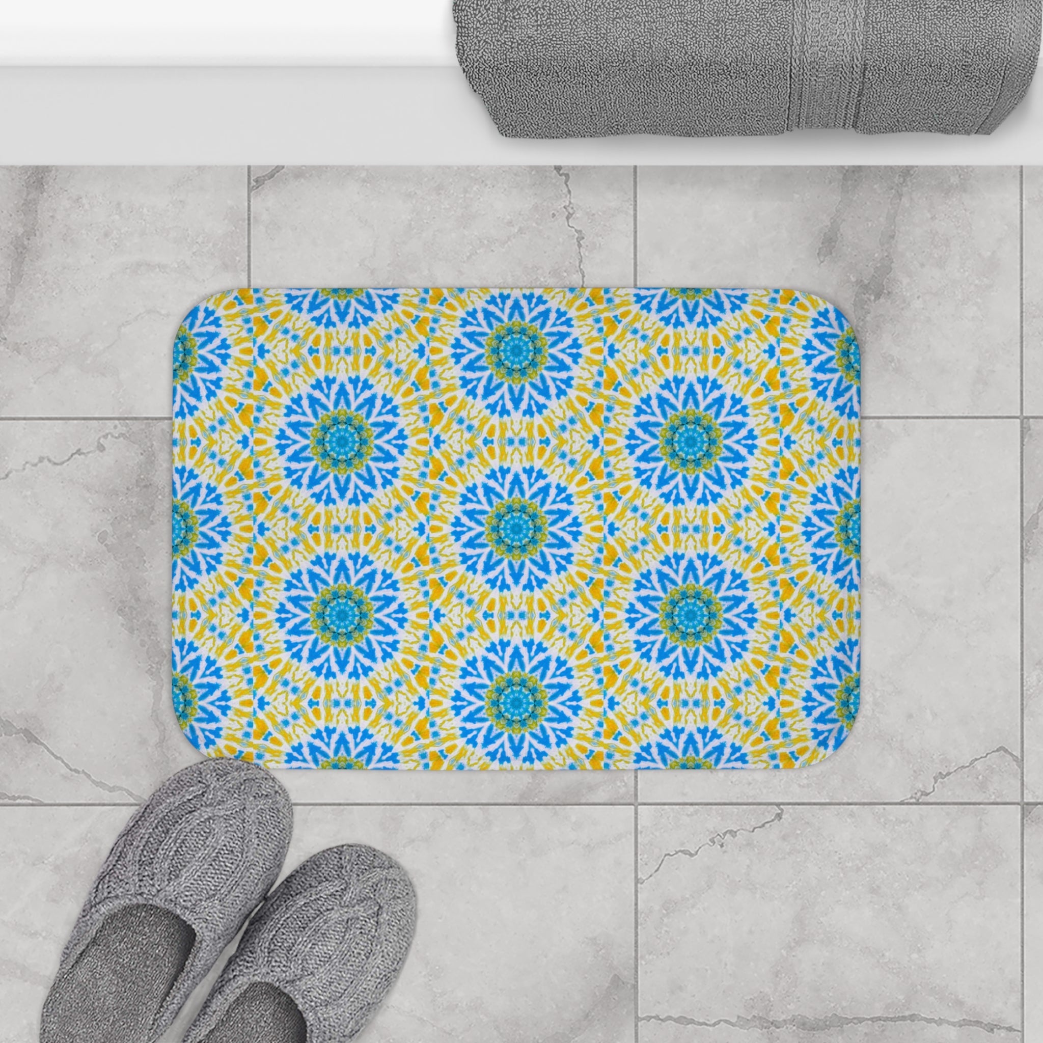 "GETA" Cymatic Print Bath Mat