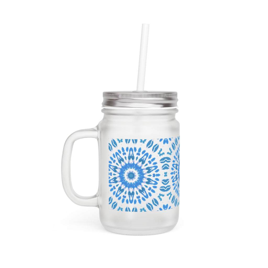 E-VEIL I  Cymatic Mason Jar Tumbler with Straw