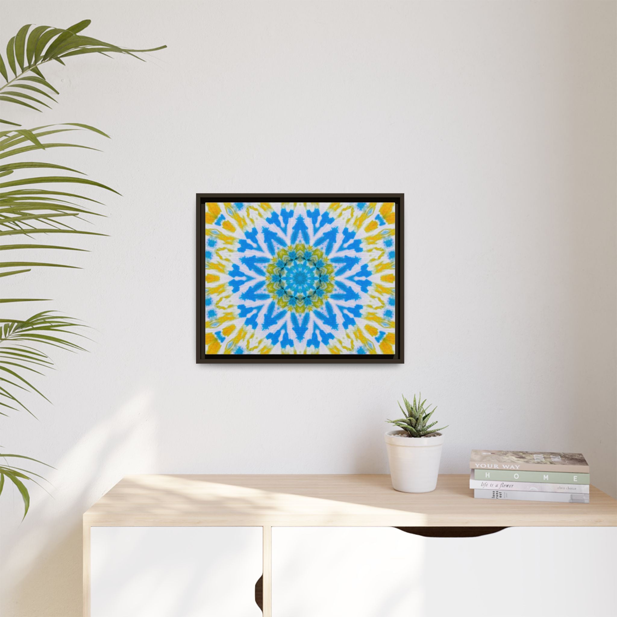 "GETA" Cymatic Framed Matte Canvas