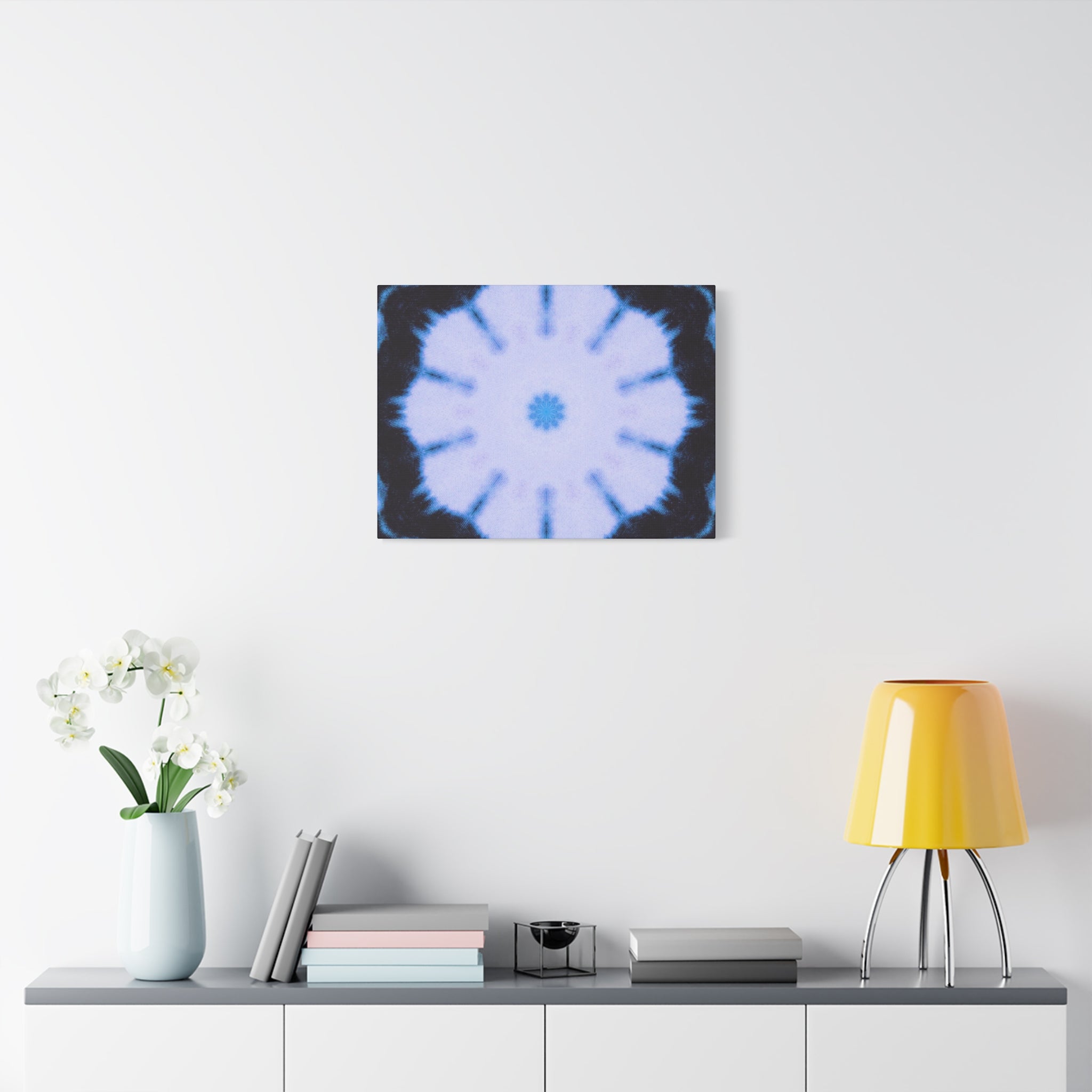 "SNWFLK" Cymatic Canvas Art Print - Stretched Matte 1.25"