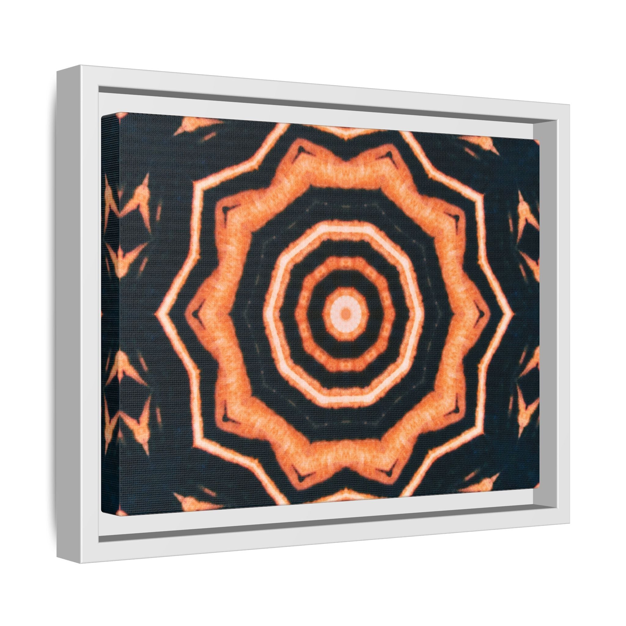 "417" Cymatic Framed Matte Canvas