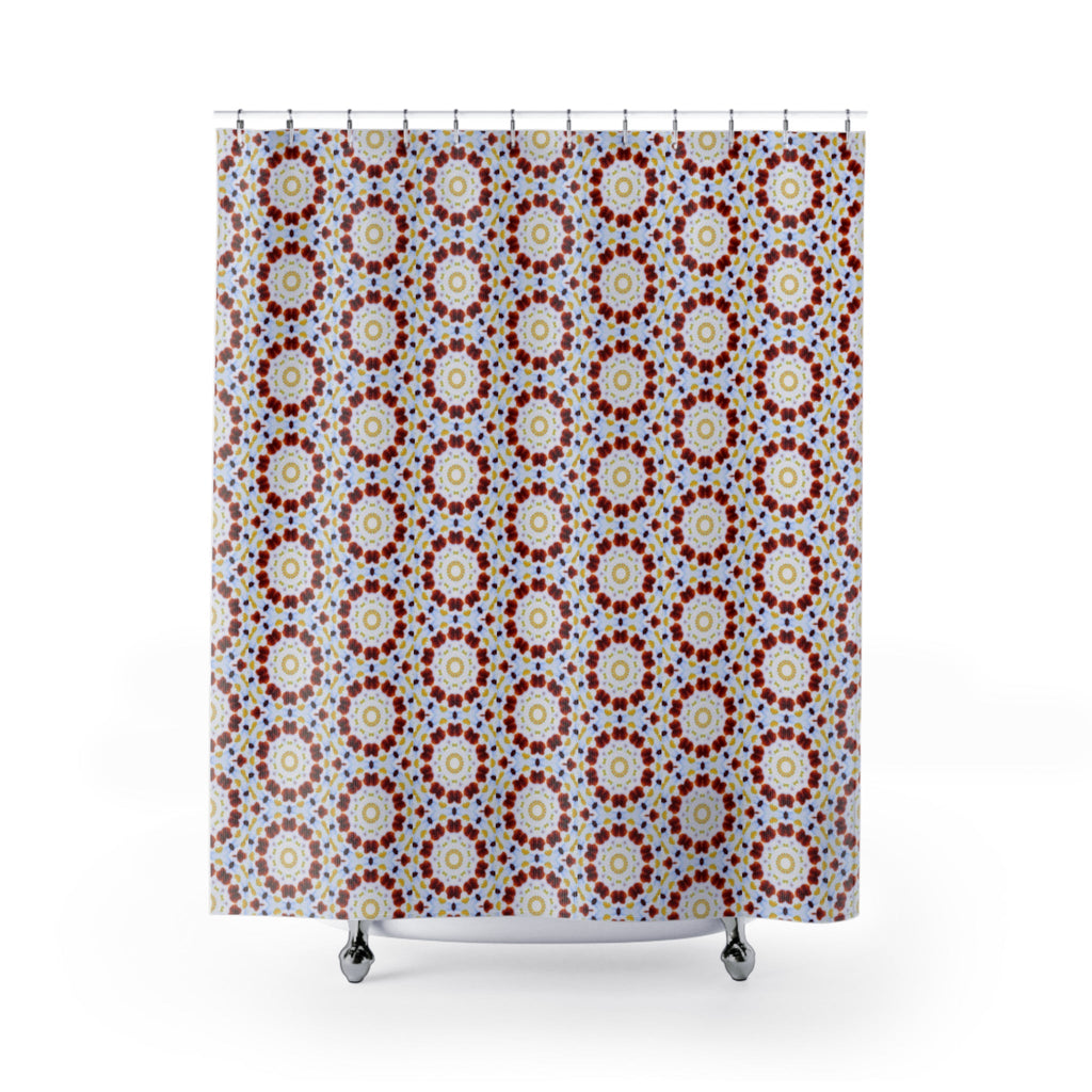 "MOSAIC" Cymatic Print Shower Curtains