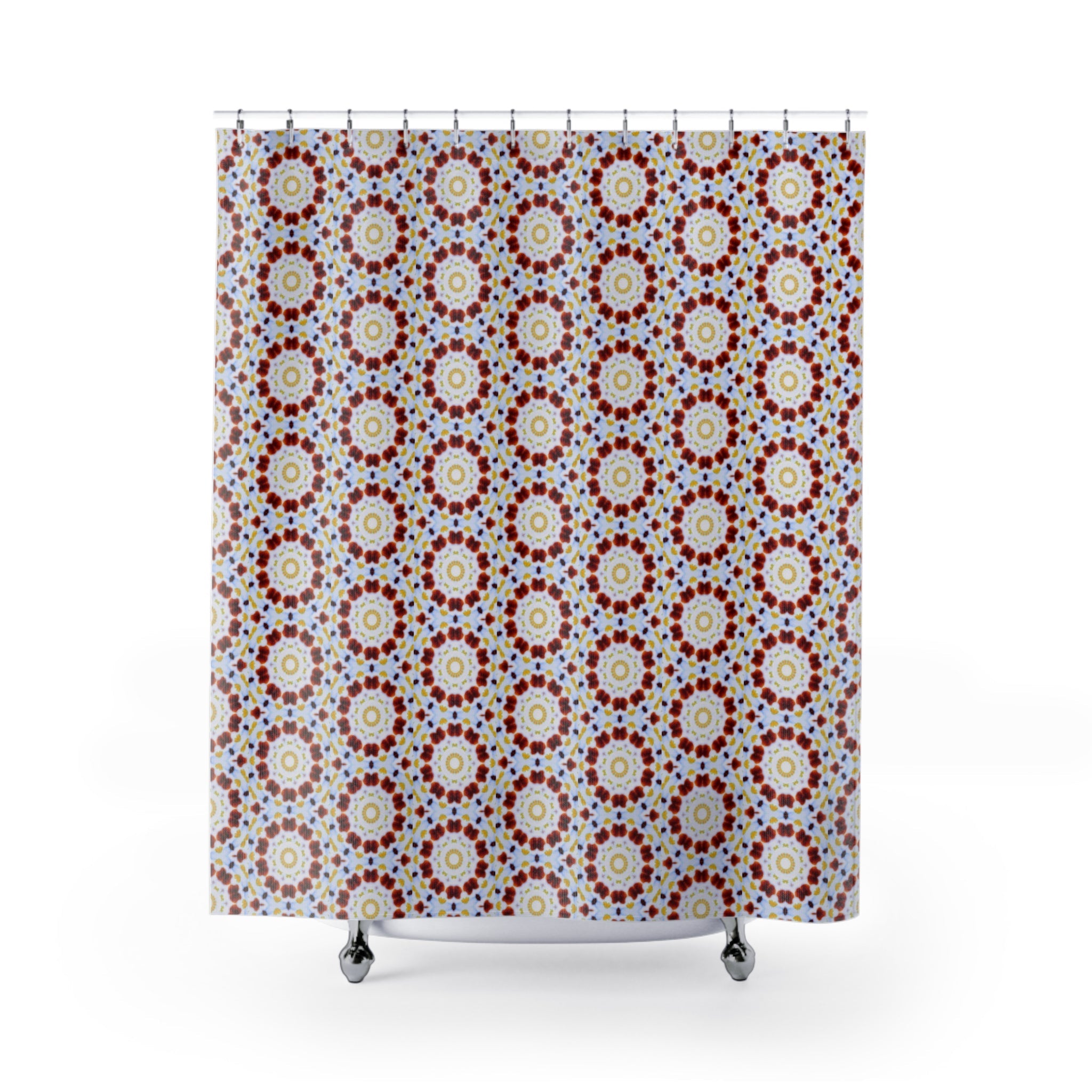 "MOSAIC" Cymatic Print Shower Curtains