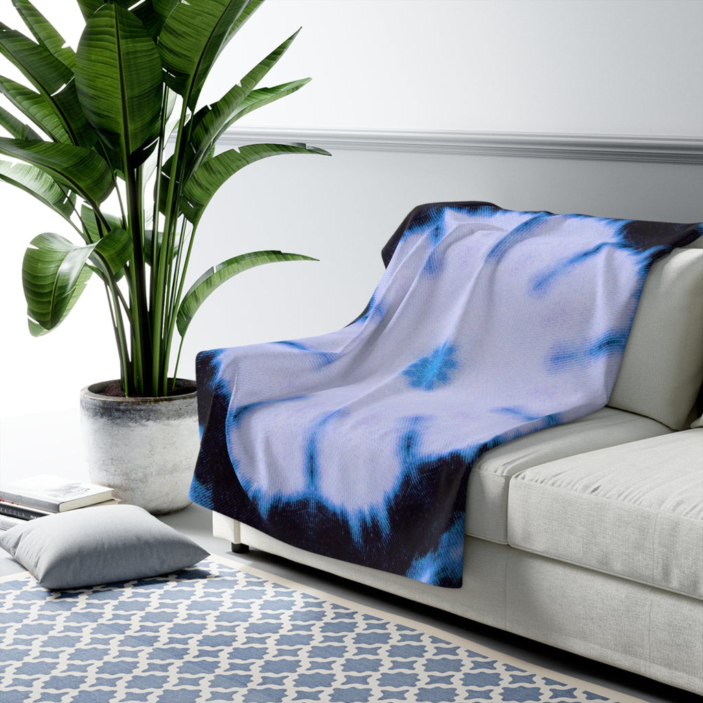 "SNWFLK" Cymatic Sherpa Fleece Blanket