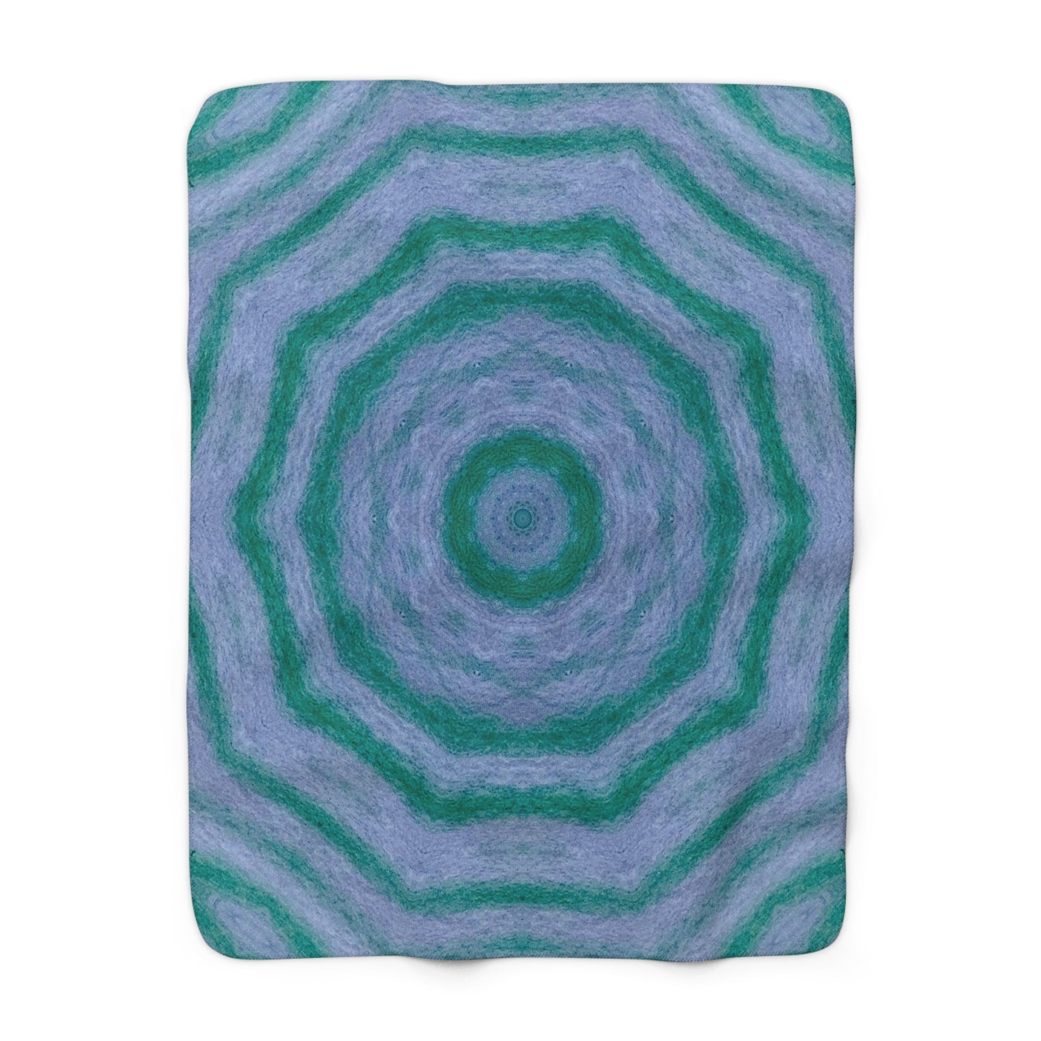 "GR33N3RY" Cymatic Sherpa Fleece Blanket