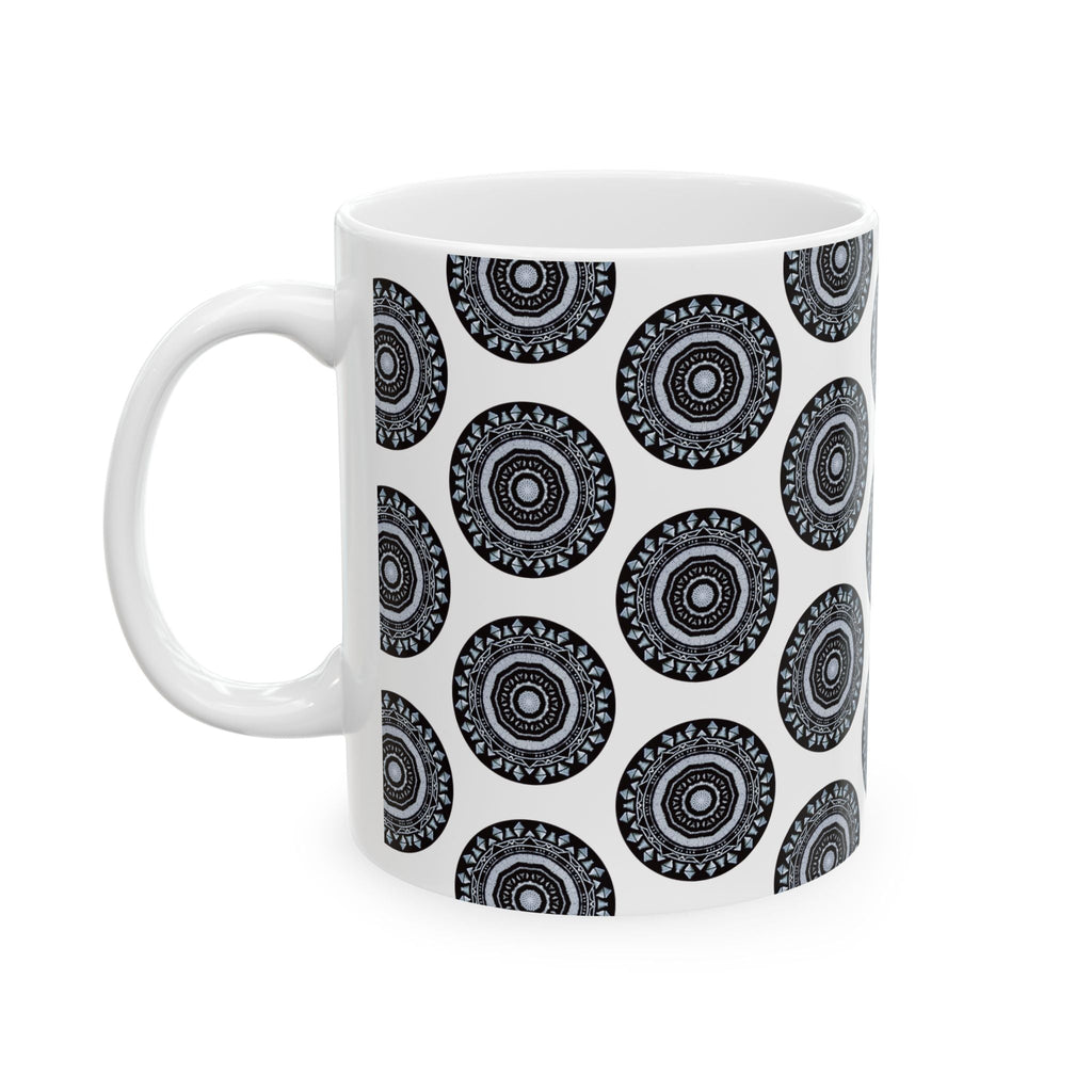 “MAYA” Cymatic AOP Ceramic Mug (White)