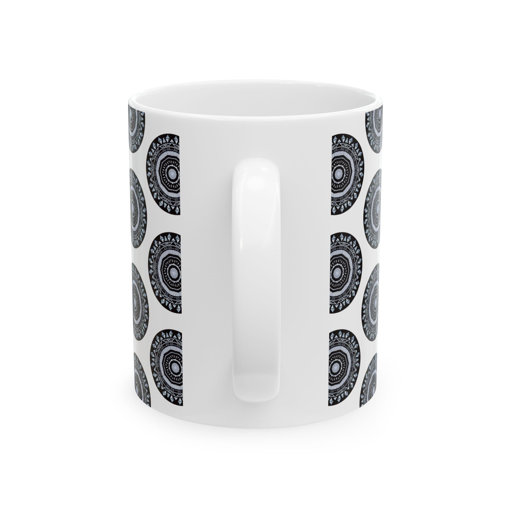 “MAYA” Cymatic AOP Ceramic Mug (White)