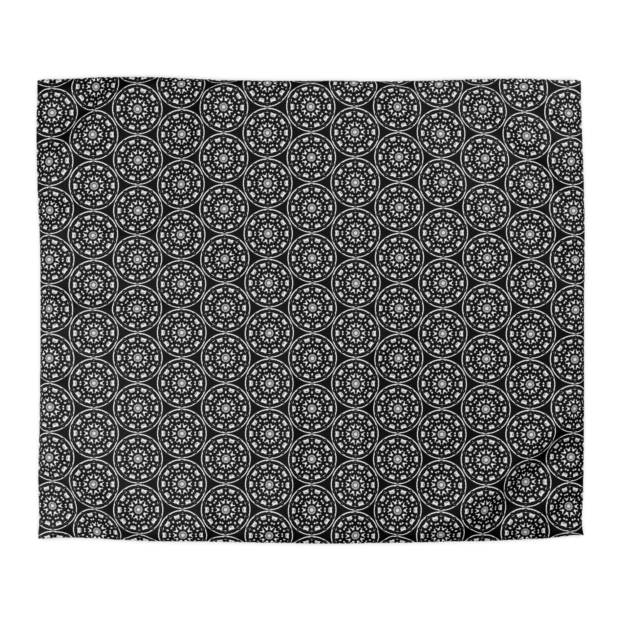 "STMPUNK" Cymatic Duvet Cover (Black)