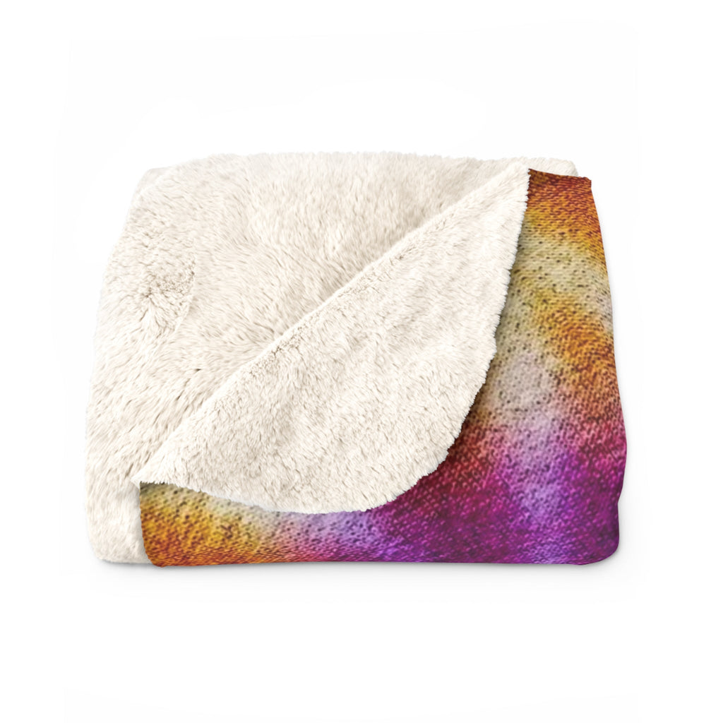 "OST3OS" Cymatic Sherpa Fleece Blanket