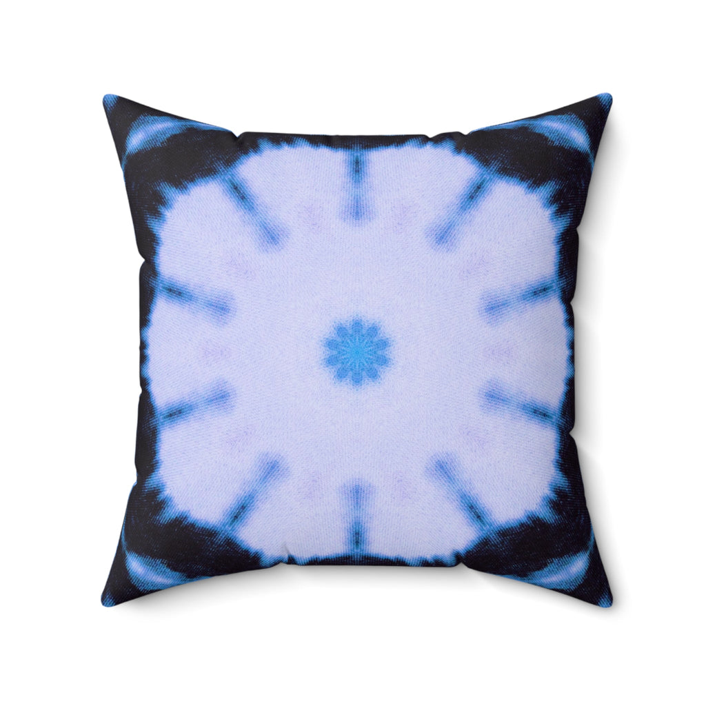 "SNWFLK" Cymatic Print Square Cushion