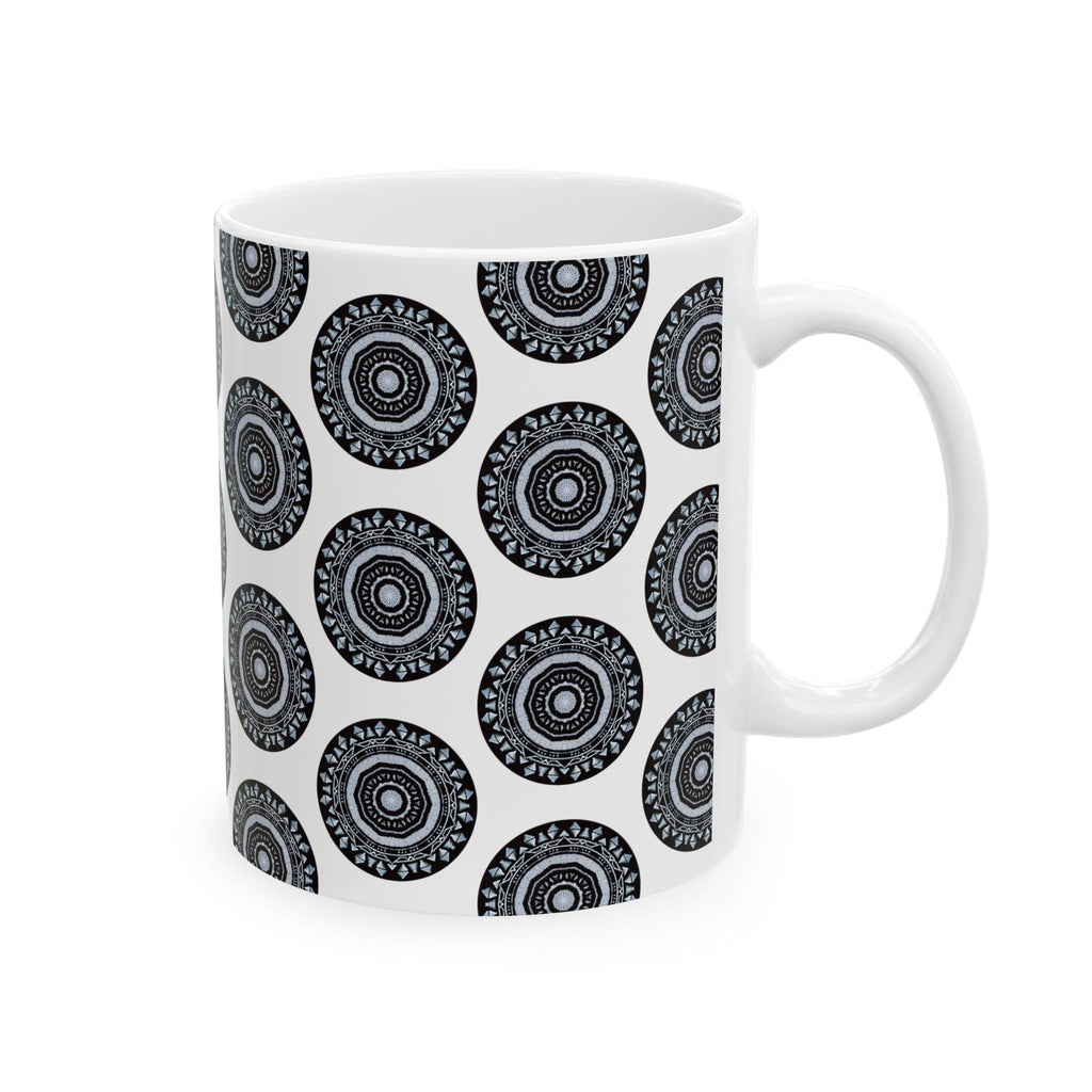 “MAYA” Cymatic AOP Ceramic Mug (White)