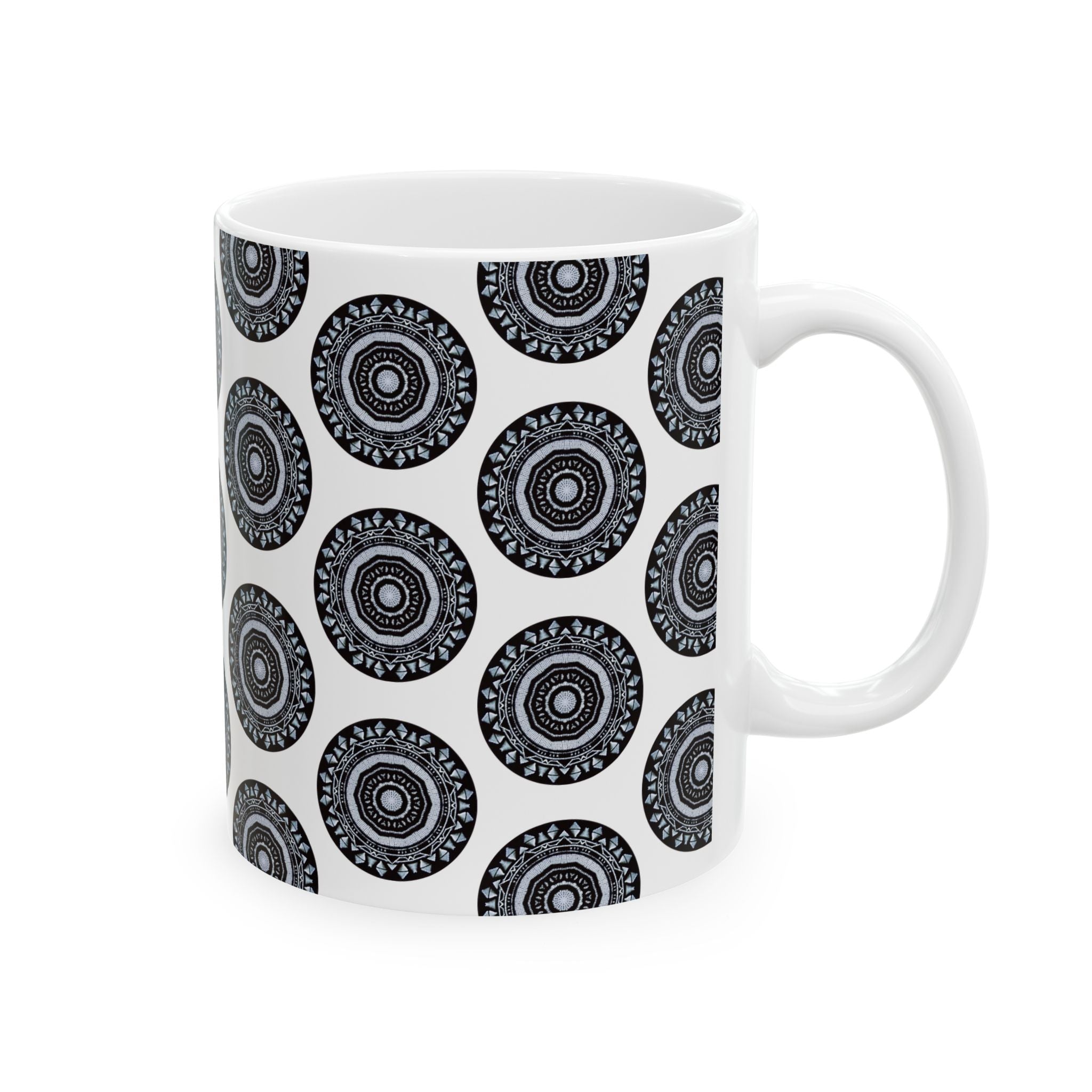 “MAYA” Cymatic AOP Ceramic Mug (White)
