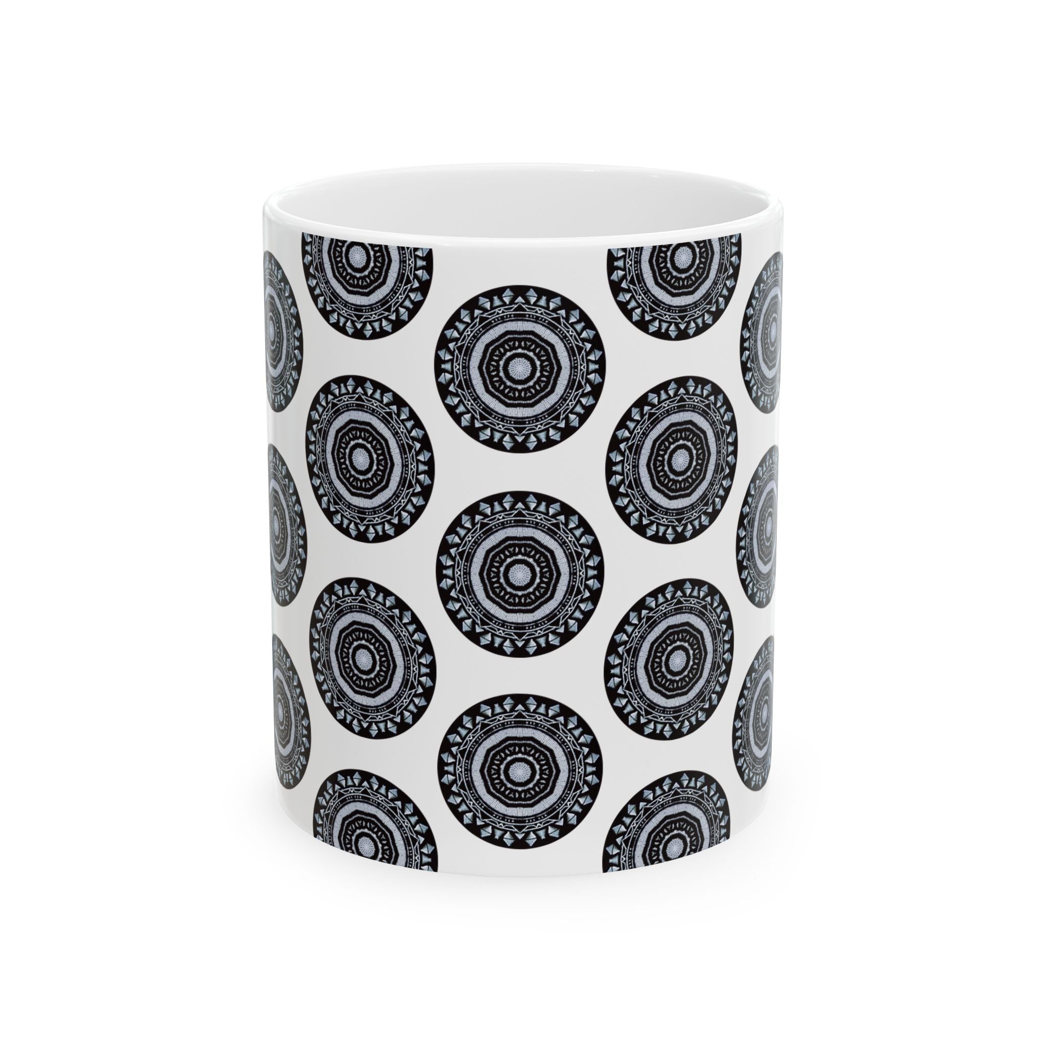 “MAYA” Cymatic AOP Ceramic Mug (White)