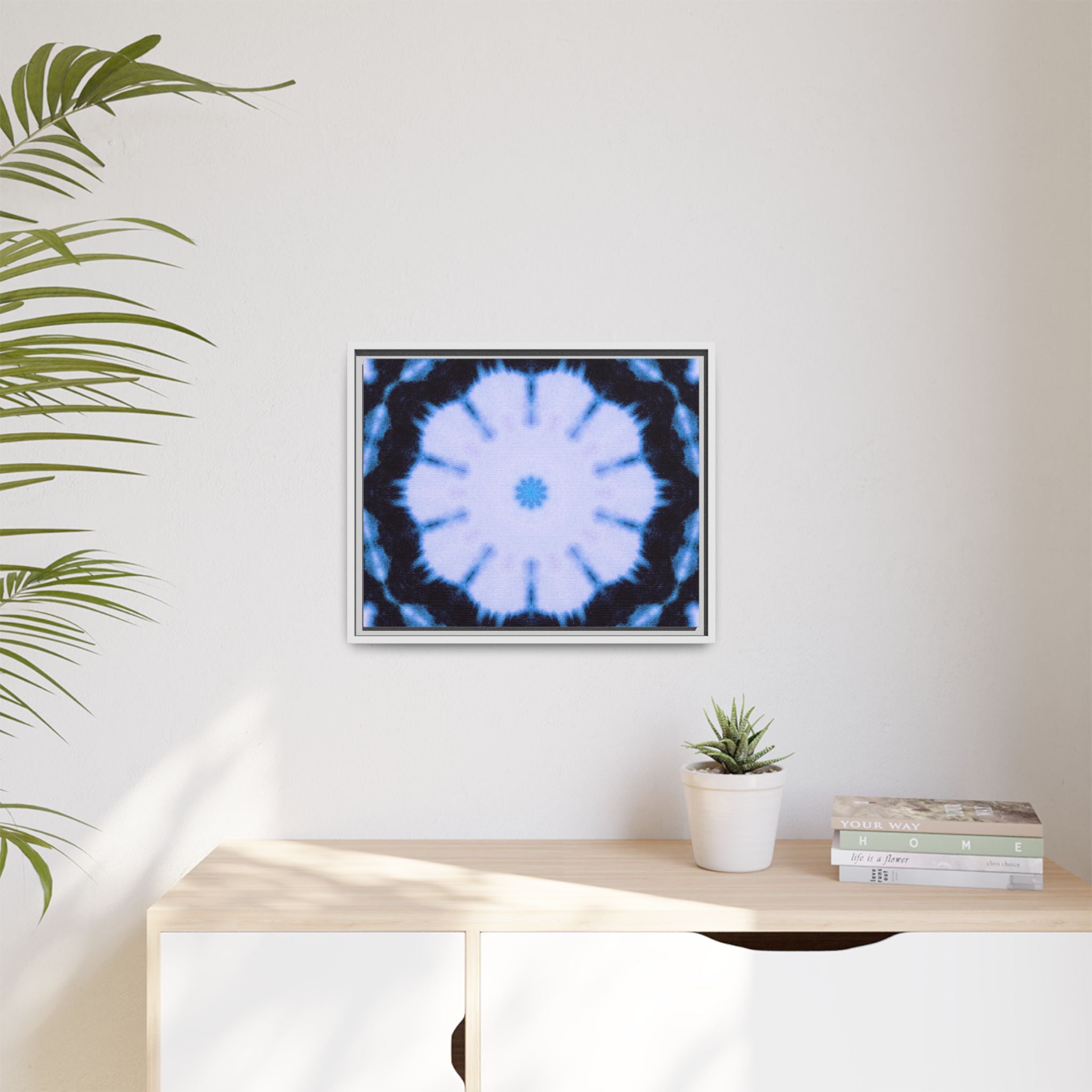 "SNWFLK" Cymatic Framed Matte Canvas