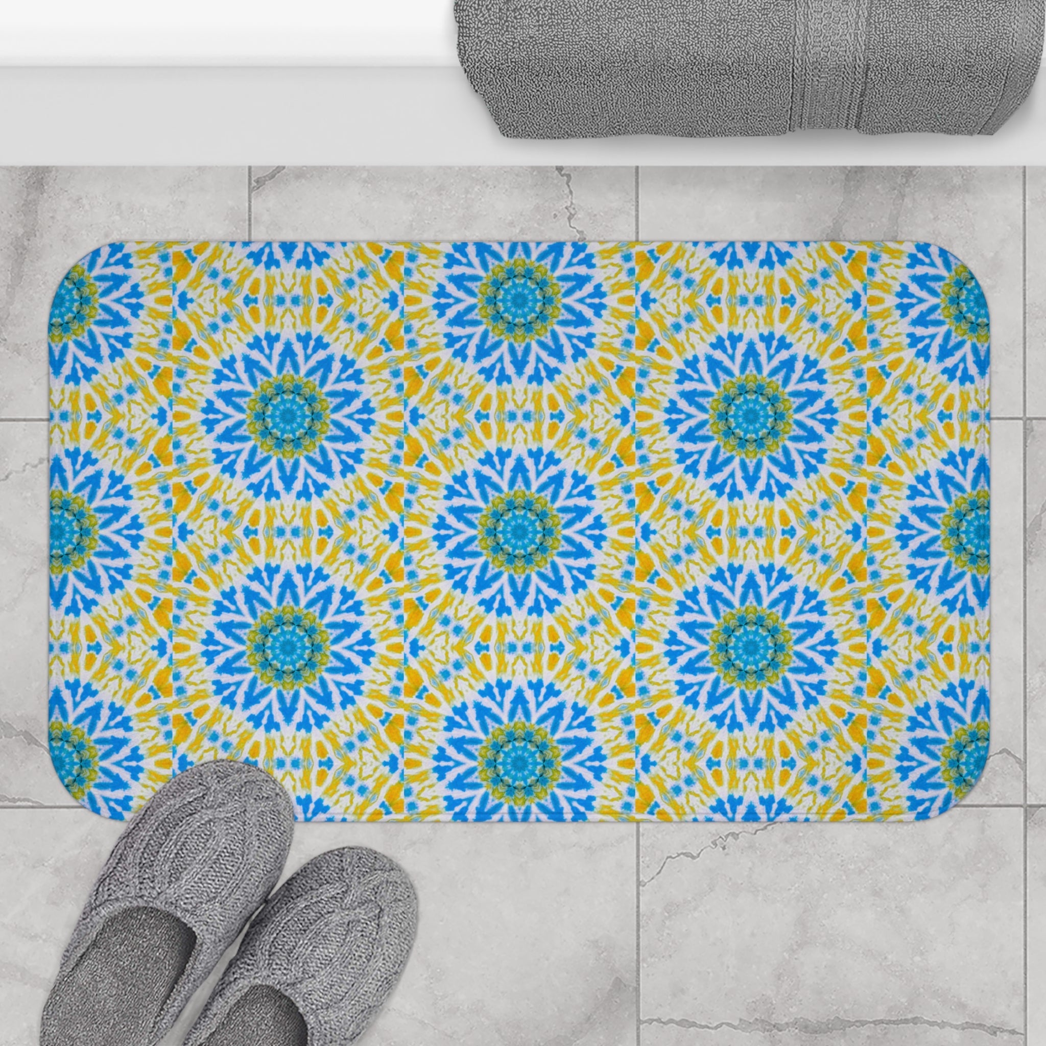 "GETA" Cymatic Print Bath Mat