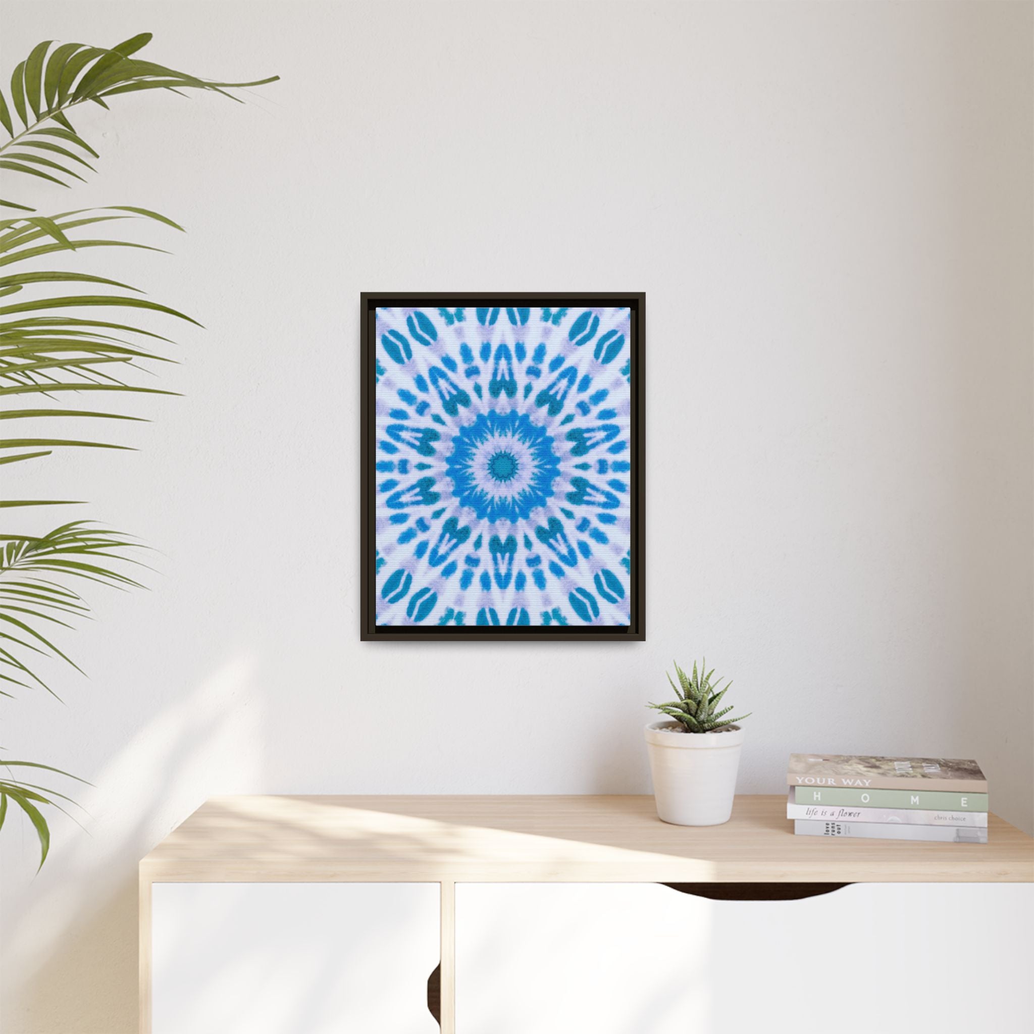 "E-VEIL I" Cymatic Framed Matte Canvas