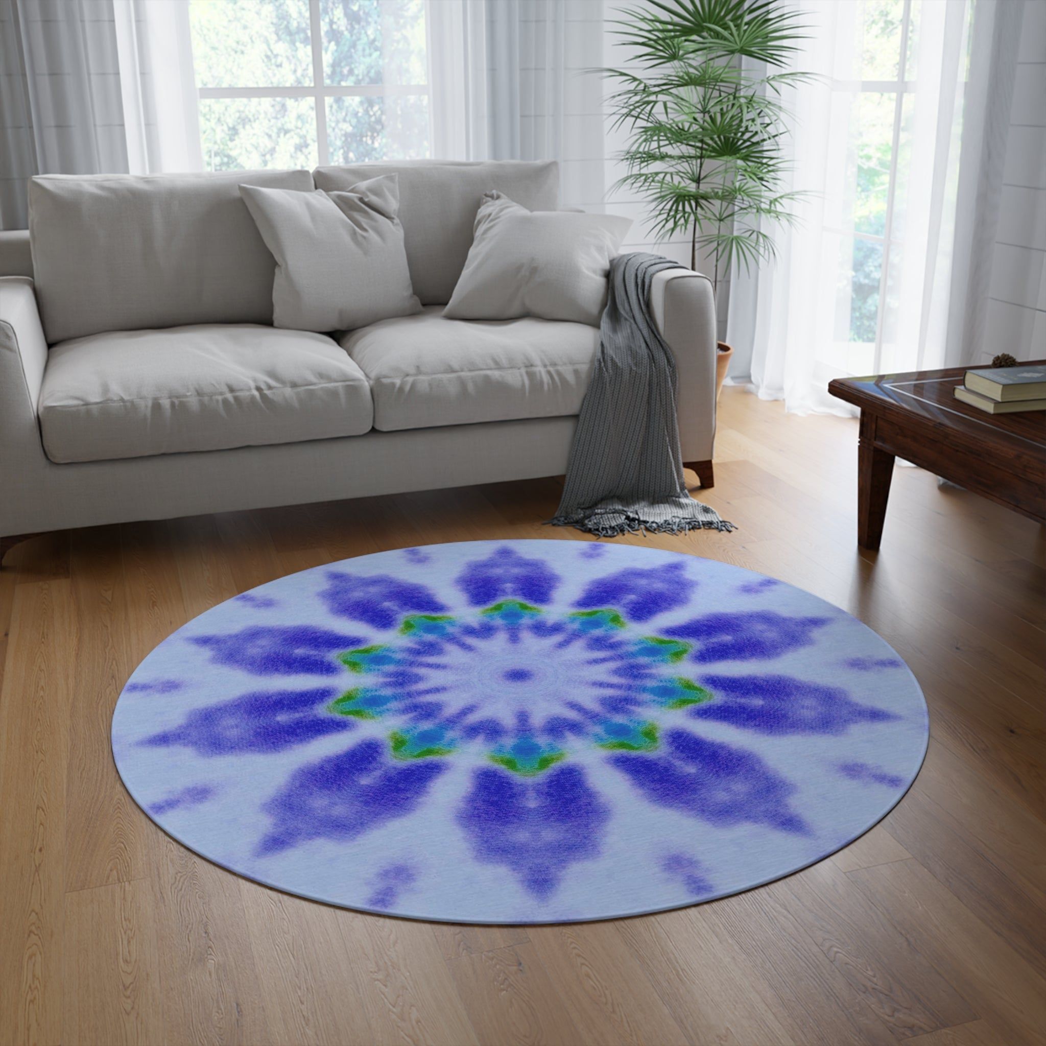 “LOTUS” Cymatic Round Rug