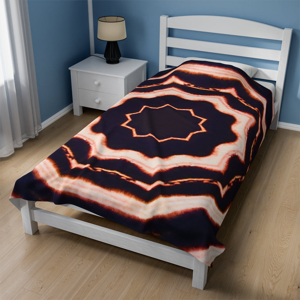 “VOiD” Cymatic Print Velveteen Blanket