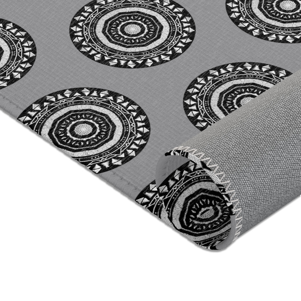 “MAYA” Cymatic Area Rug (Grey) - Modern Home Decor