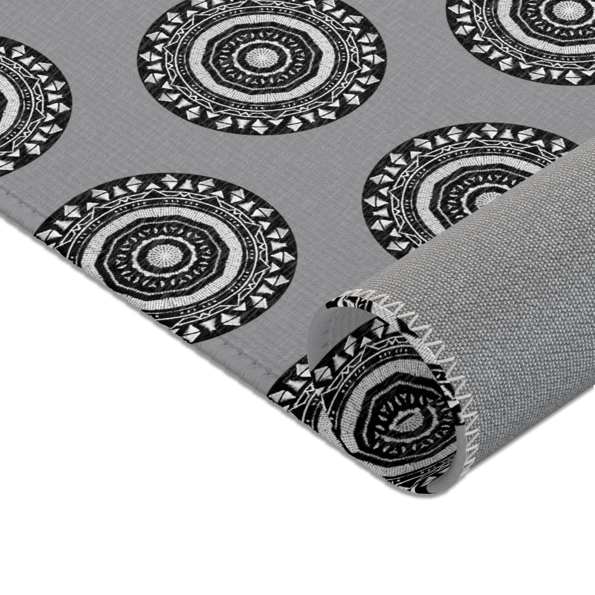 “MAYA” Cymatic Area Rug (Grey) - Modern Home Decor