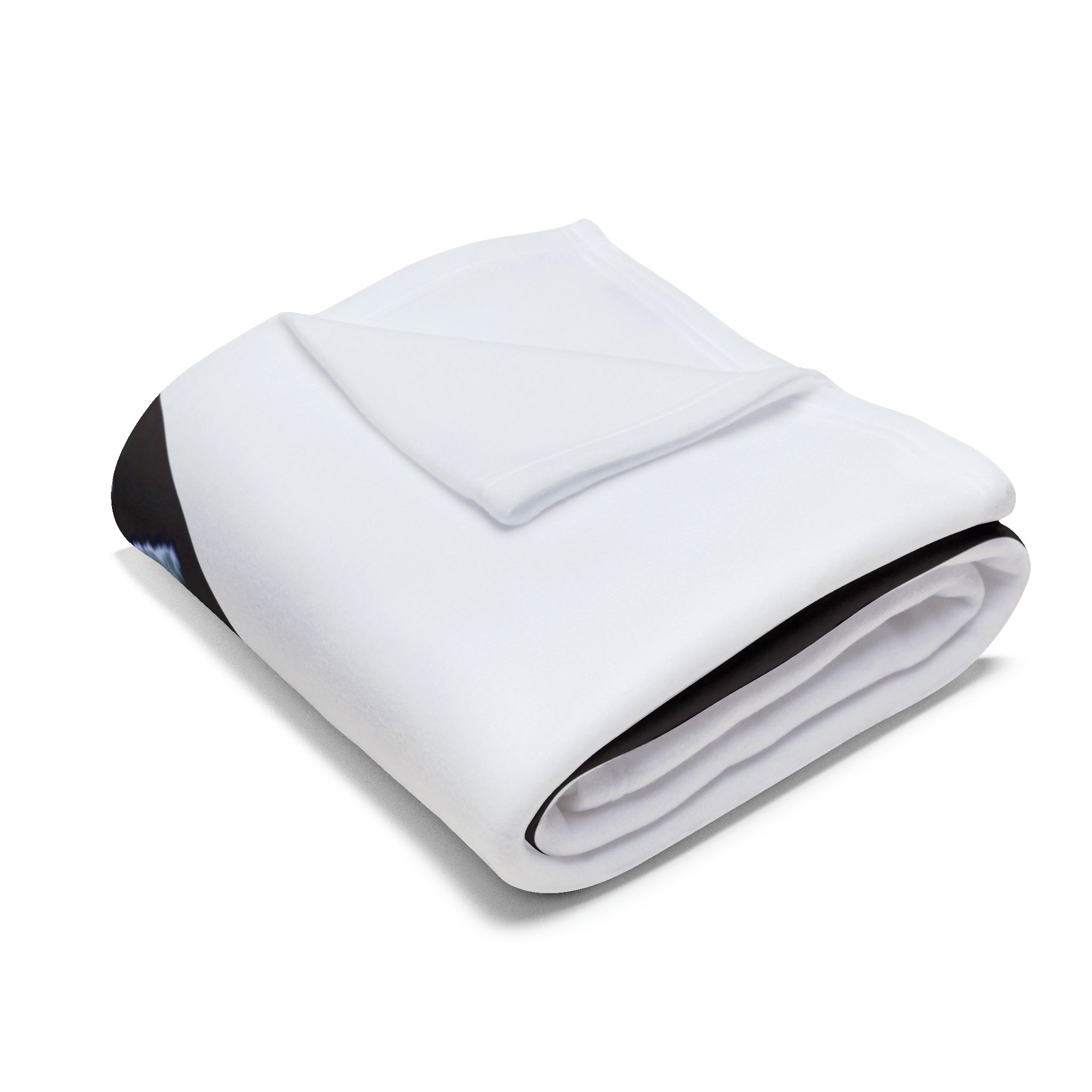 “MAYA” Cymatic Arctic Fleece Blanket (White)