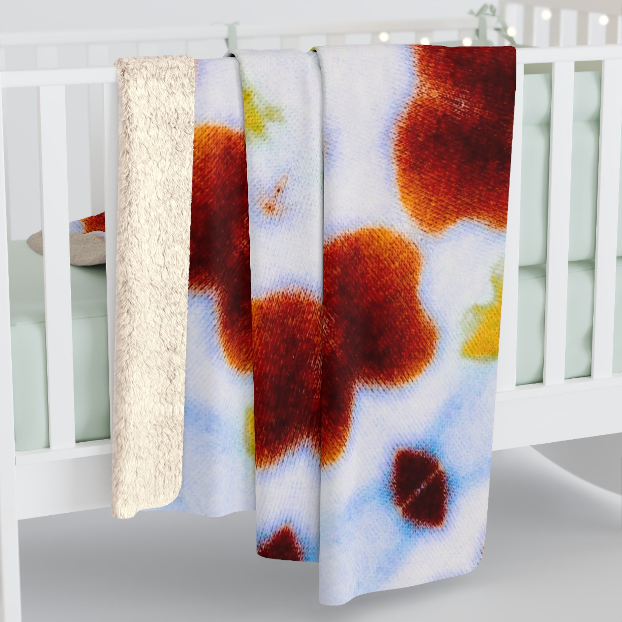 "MOSAiC" Cymatic Sherpa Fleece Blanket