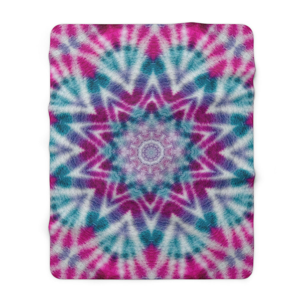 "ULTRAVIOL3T" Cymatic Sherpa Fleece Blanket