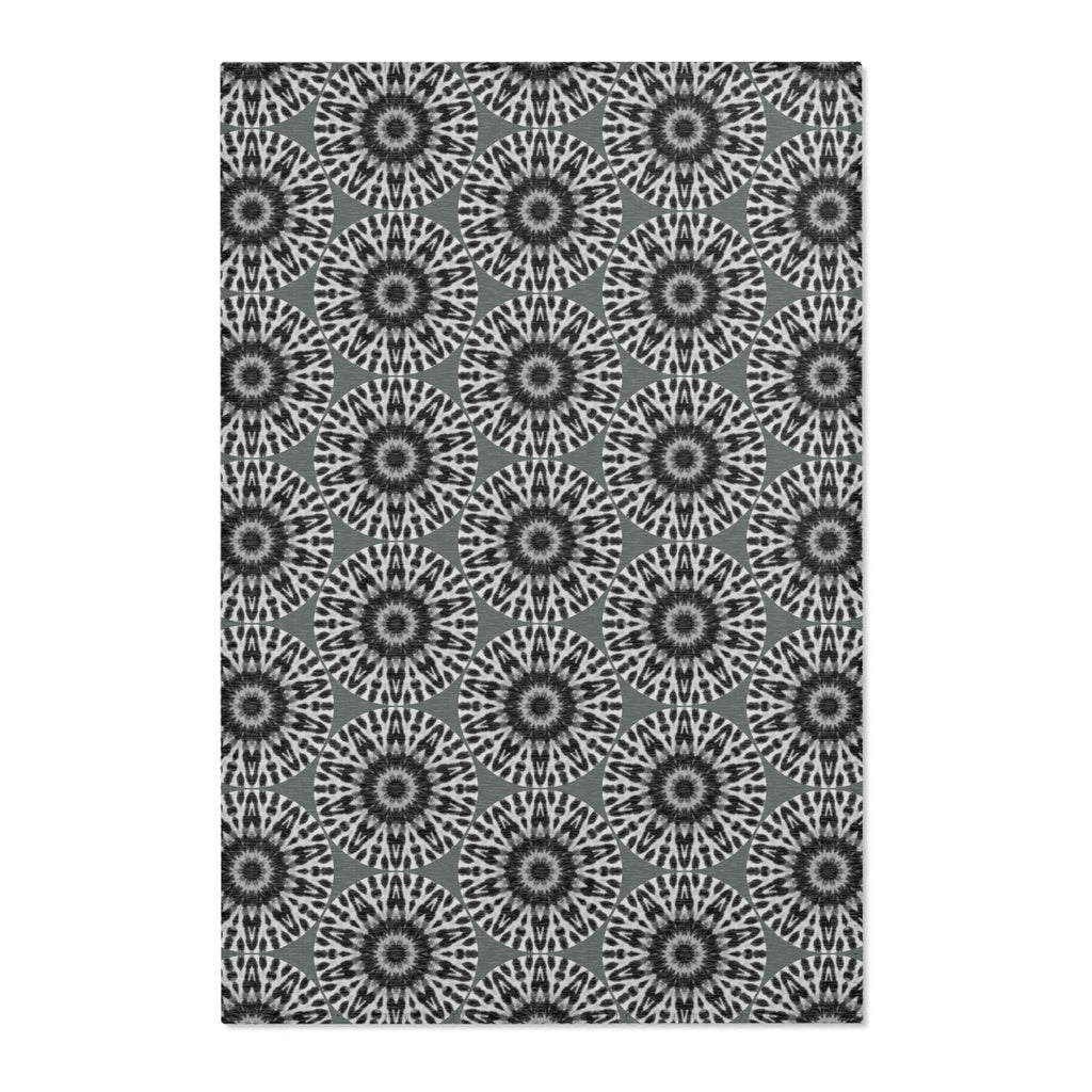 “E-VEIL I” Cymatic Area Rug (Dark Grey) - Modern Home Decor