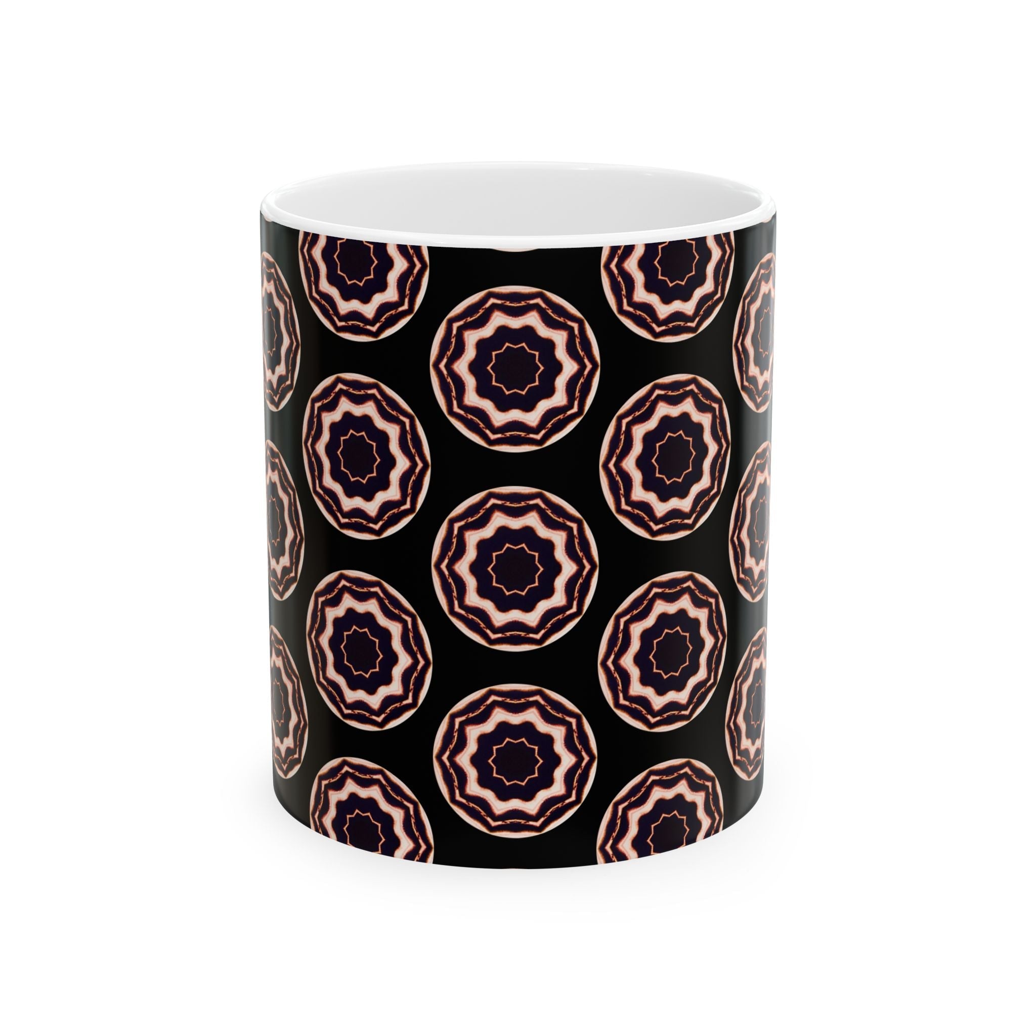“VOiD” Cymatic AOP Ceramic Mug (Black)