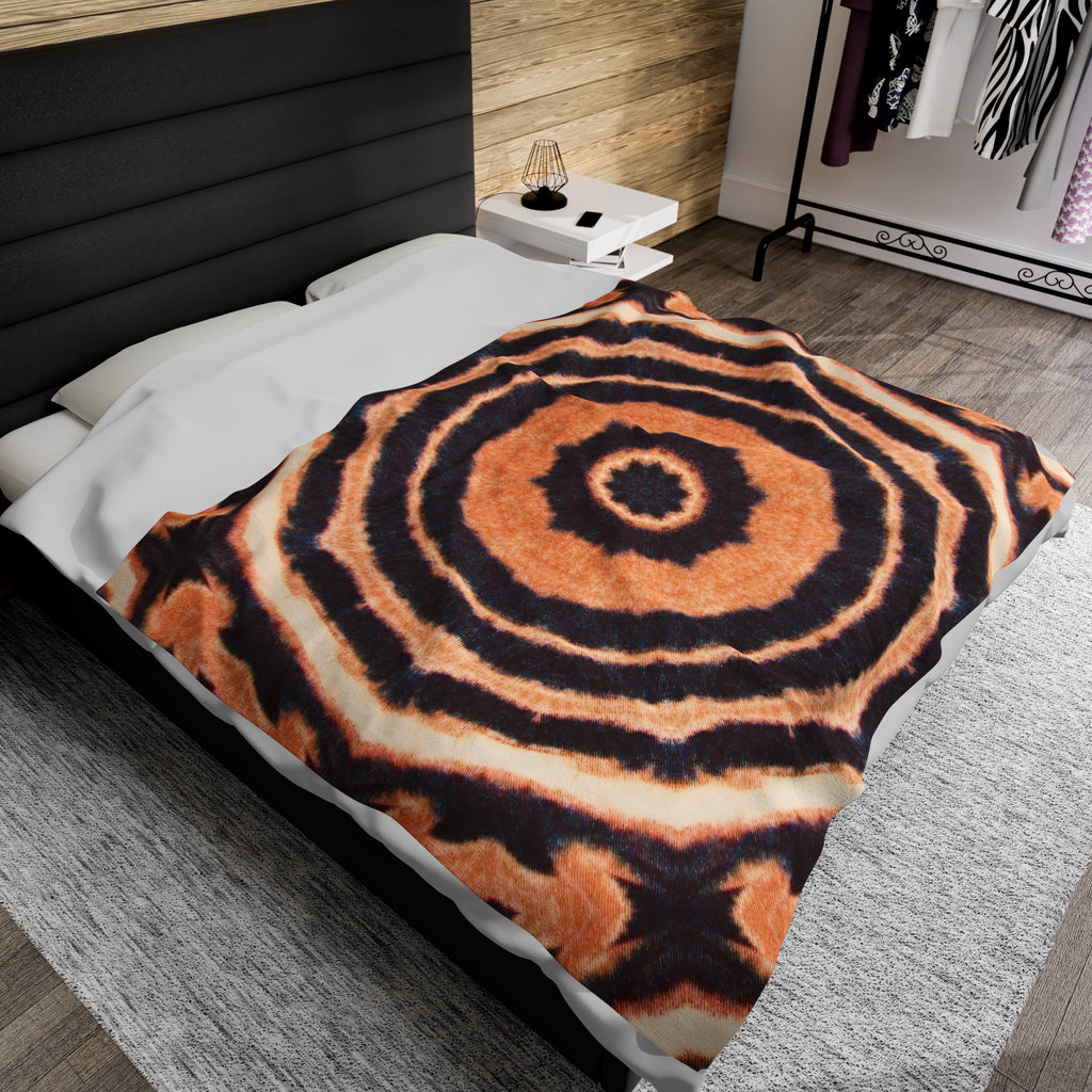 “EYECEE” Cymatic Print Velveteen Blanket