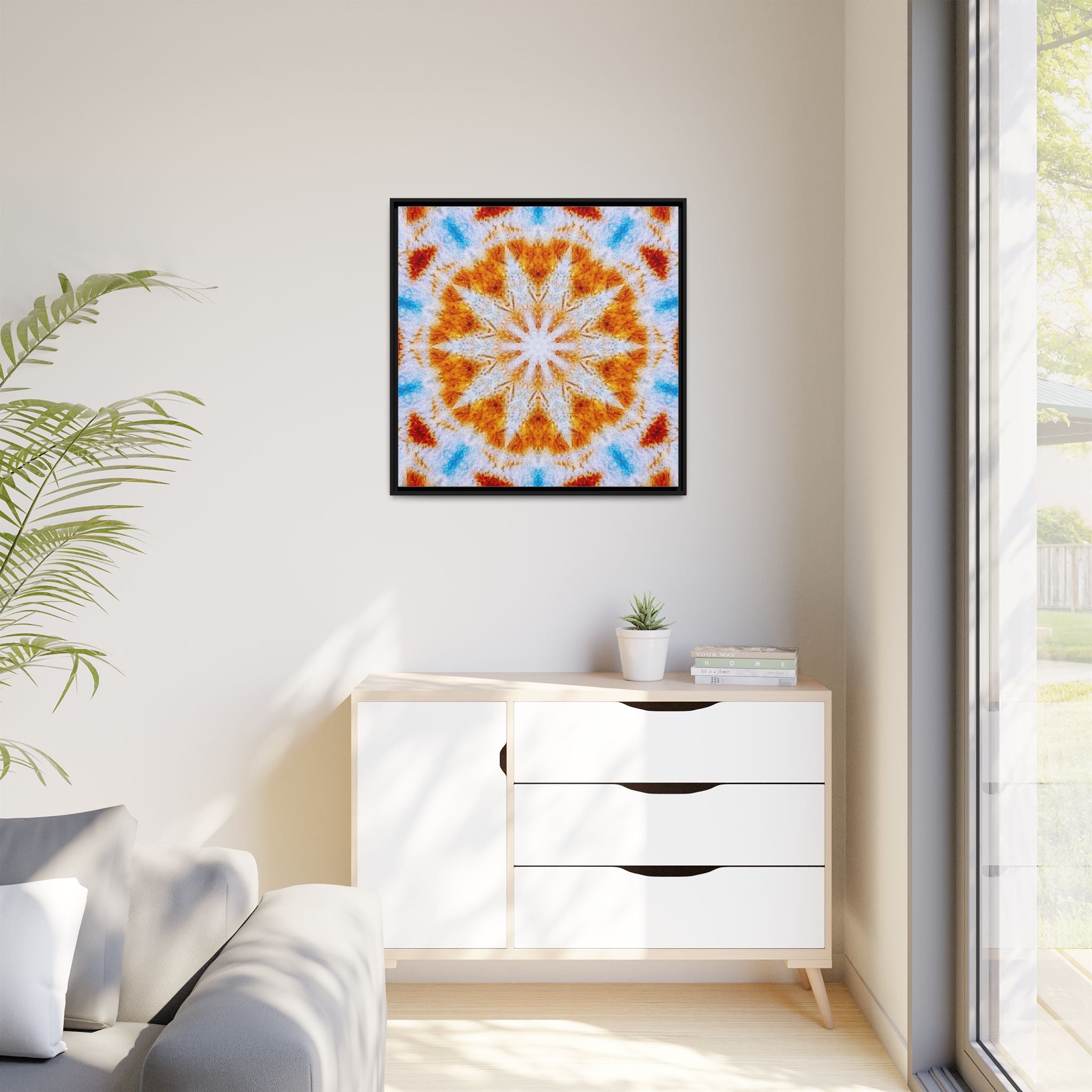 "SOL" Cymatic Framed Matte Canvas