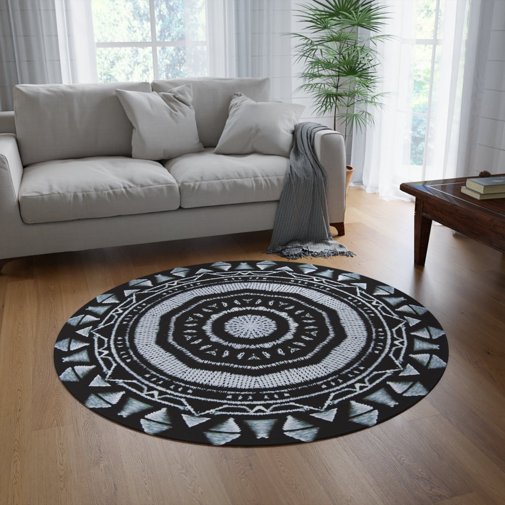 “MAYA” Cymatic Round Rug