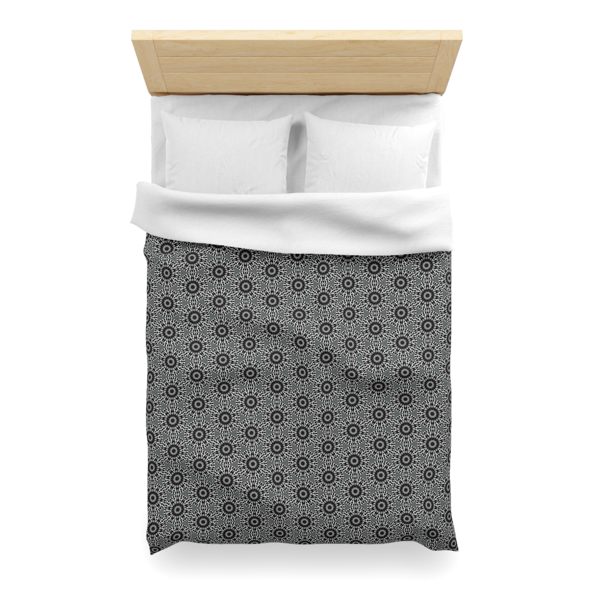 "E-VEIL I" Cymatic Duvet Cover (Dark Grey) - Housewarming