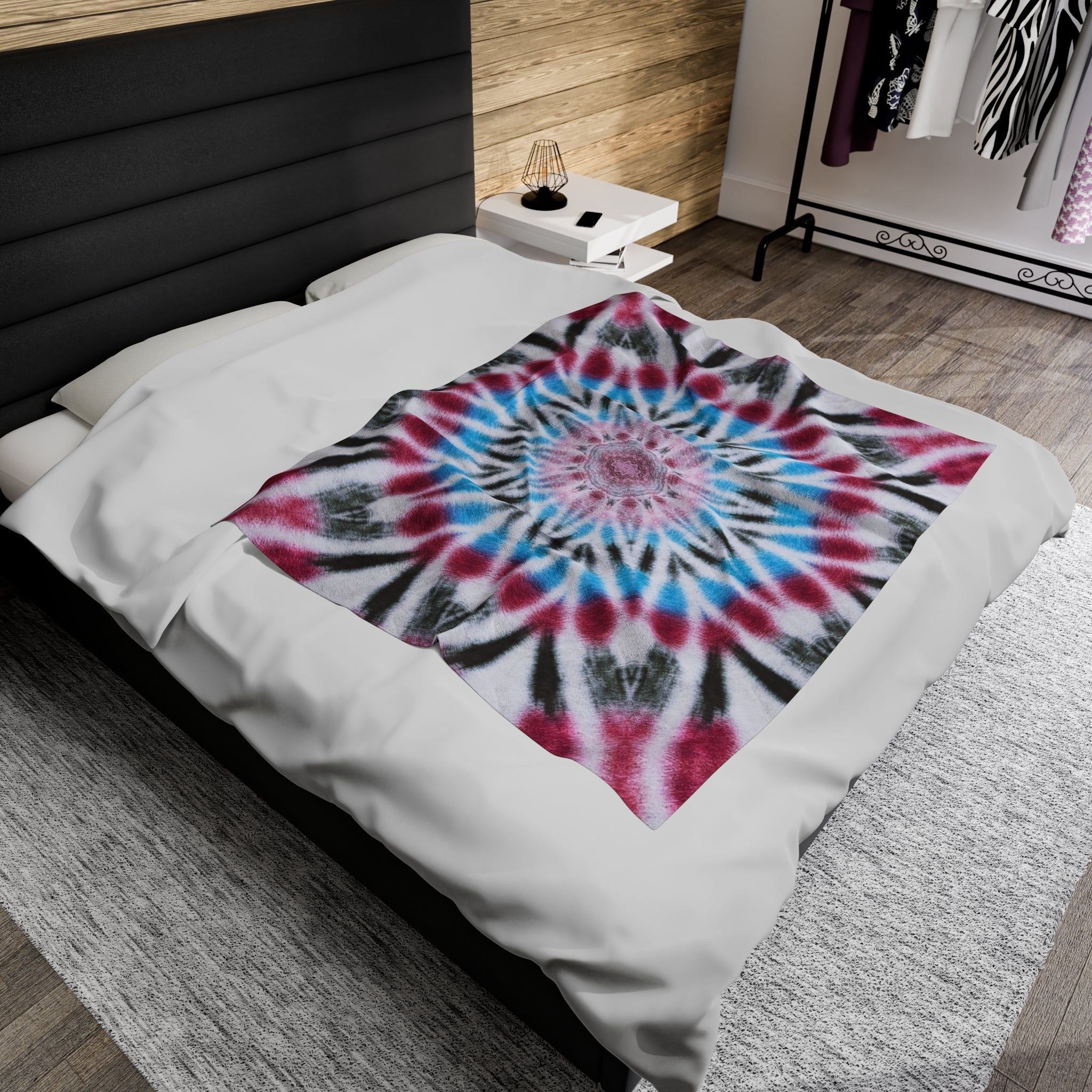 “HYP3R” Cymatic Velveteen Plush Blanket